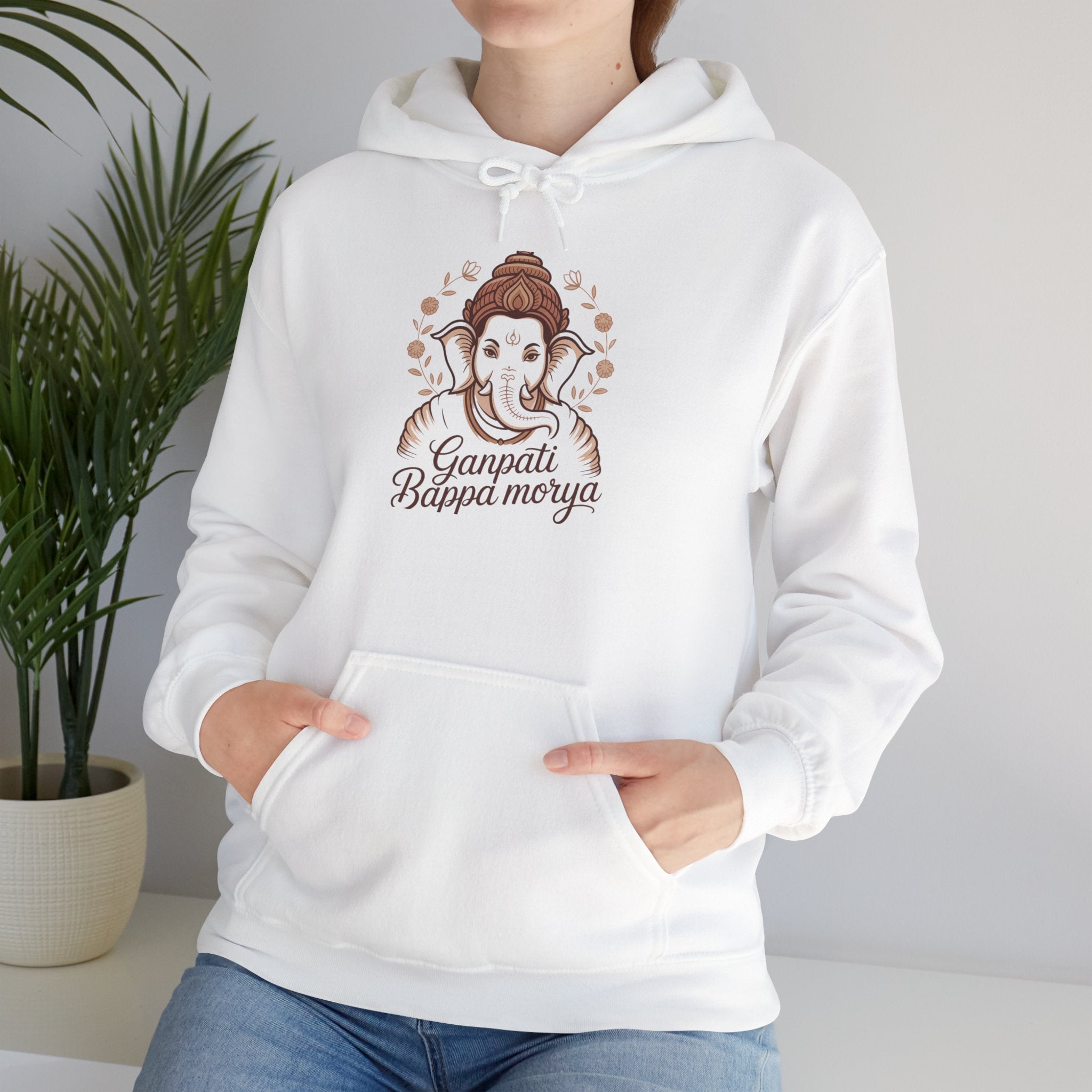 Ganesh Chaturthi Hoodie, Spiritual Wear, Ganpati Bappa Morya Hoodie, Ganpati Festival Outfit
