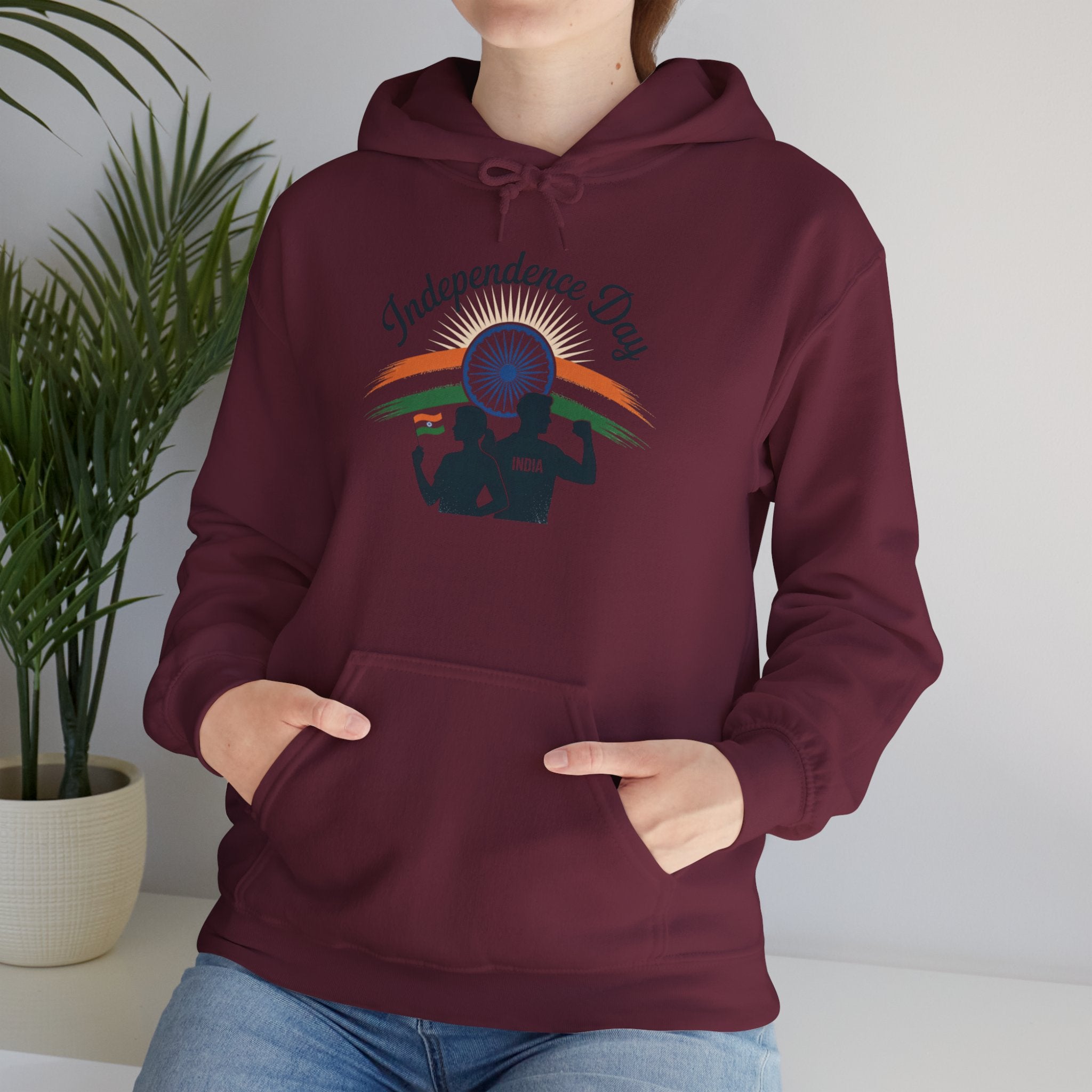 Independence Day Hoodie, Patriotic, Celebrate India's Freedom, Tricolour Hoodie, Indian Flag