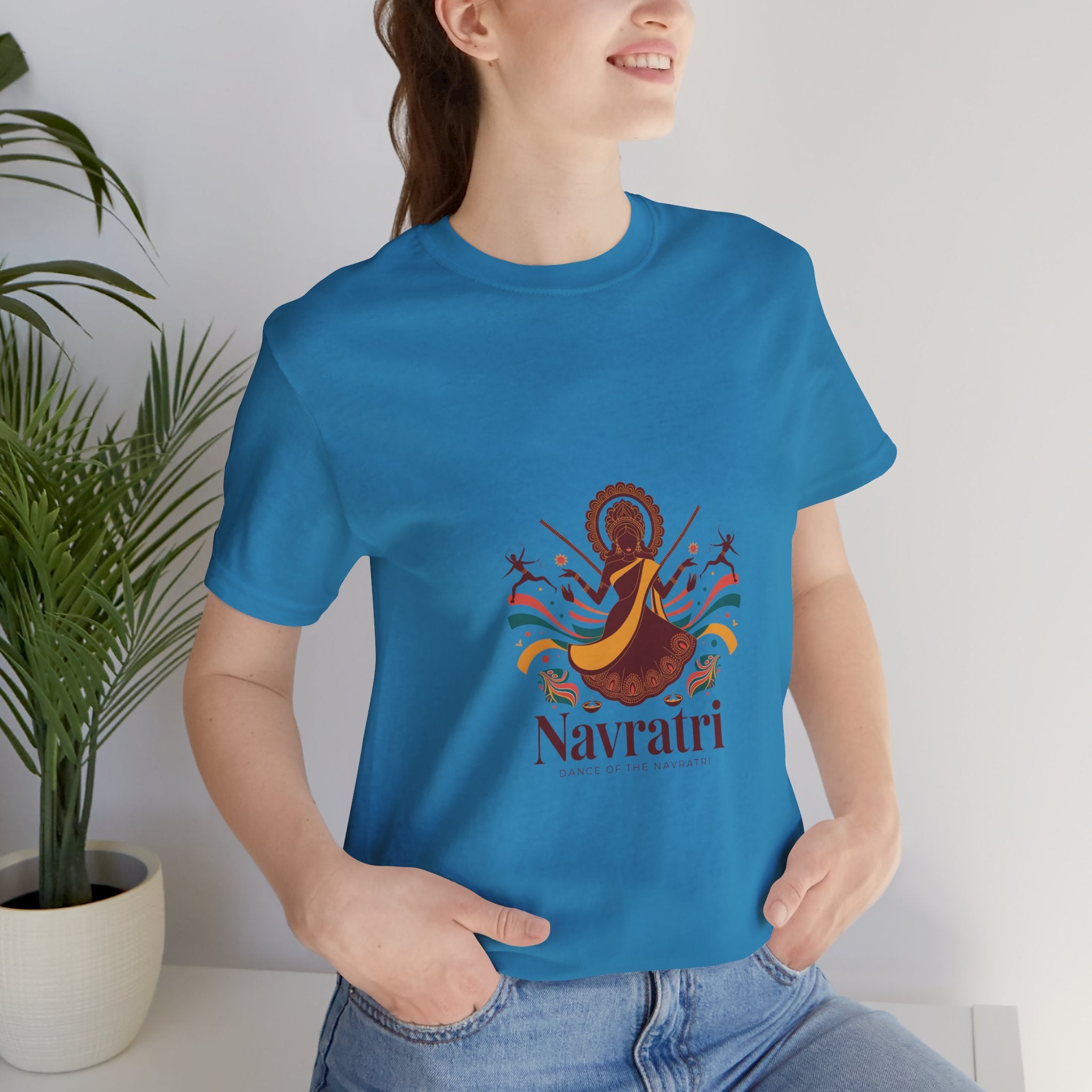 Navratri Festival T-Shirt, Dandiya Garba Tee, Colorful Outfit for Festival Nights