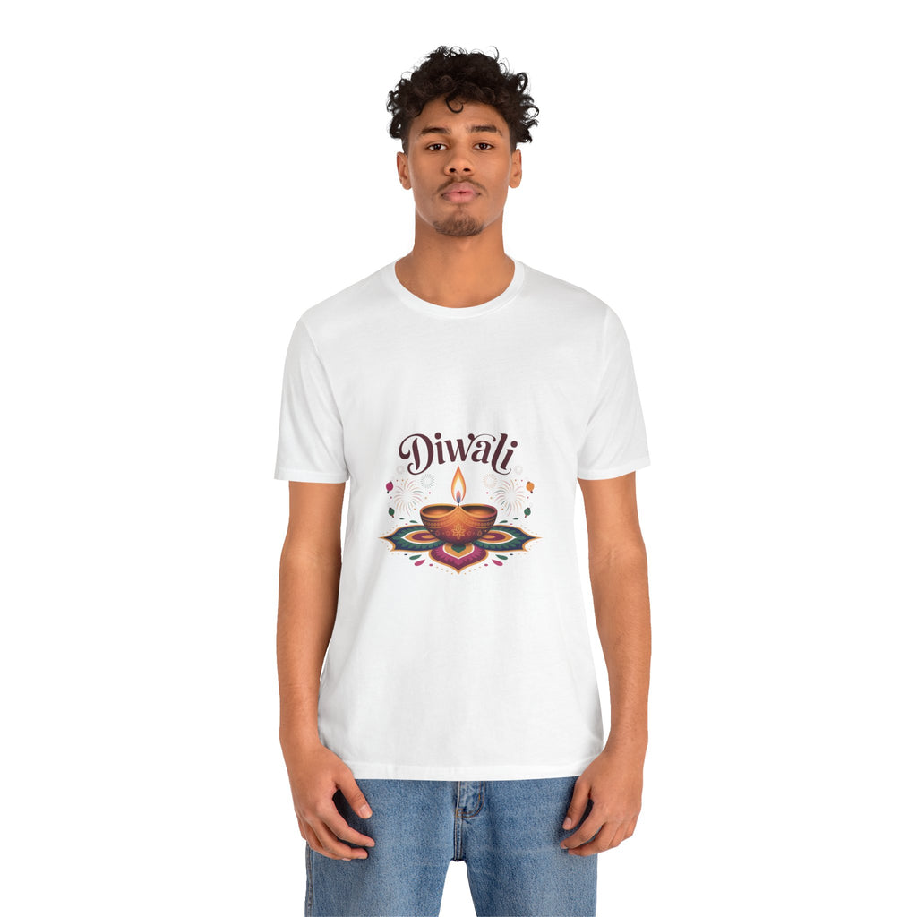 Diwali Festival T-Shirt, Festival of Lights Tee, Traditional Festive Wear, Diwali Party Tee