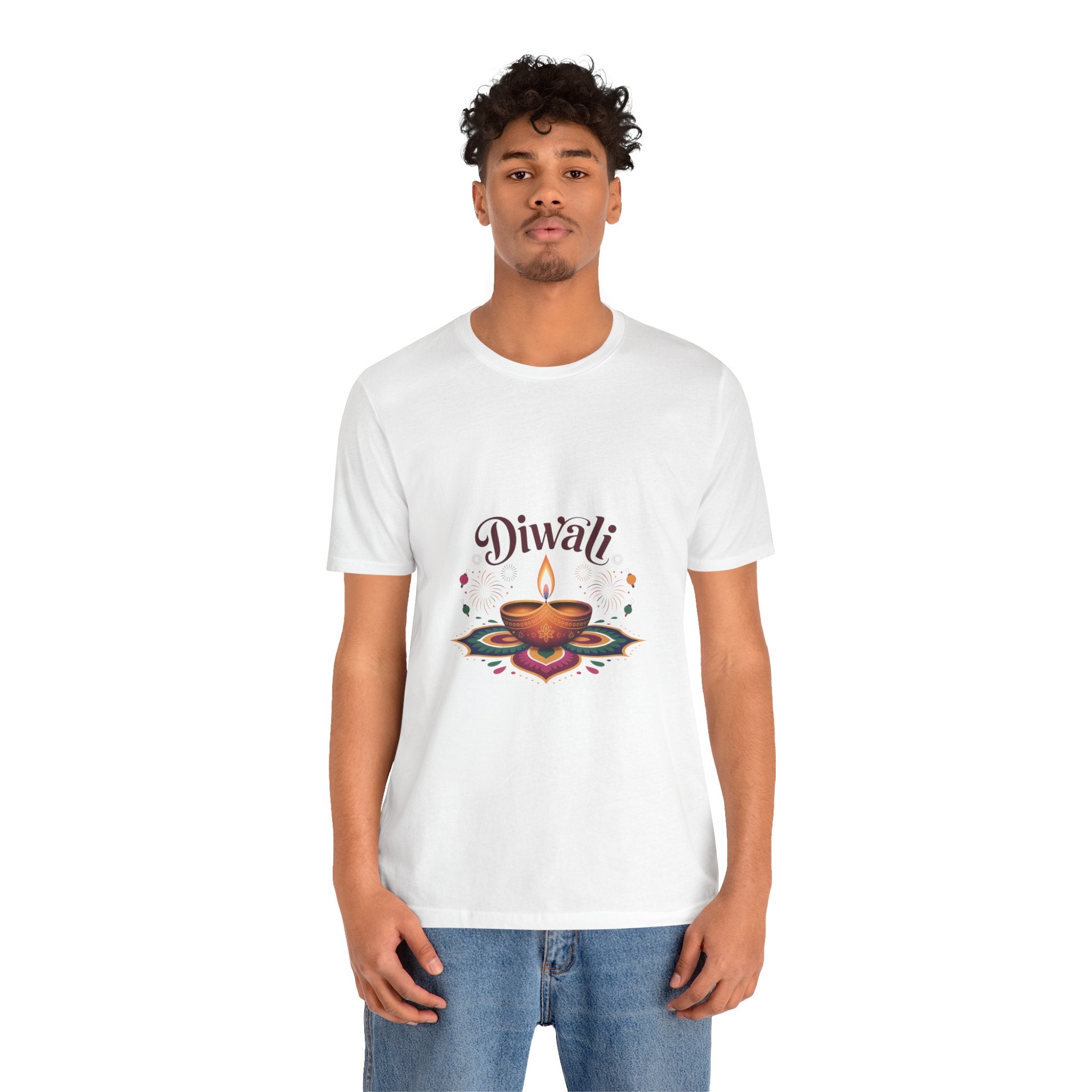 Diwali Festival T-Shirt, Festival of Lights Tee, Traditional Festive Wear, Diwali Party Tee