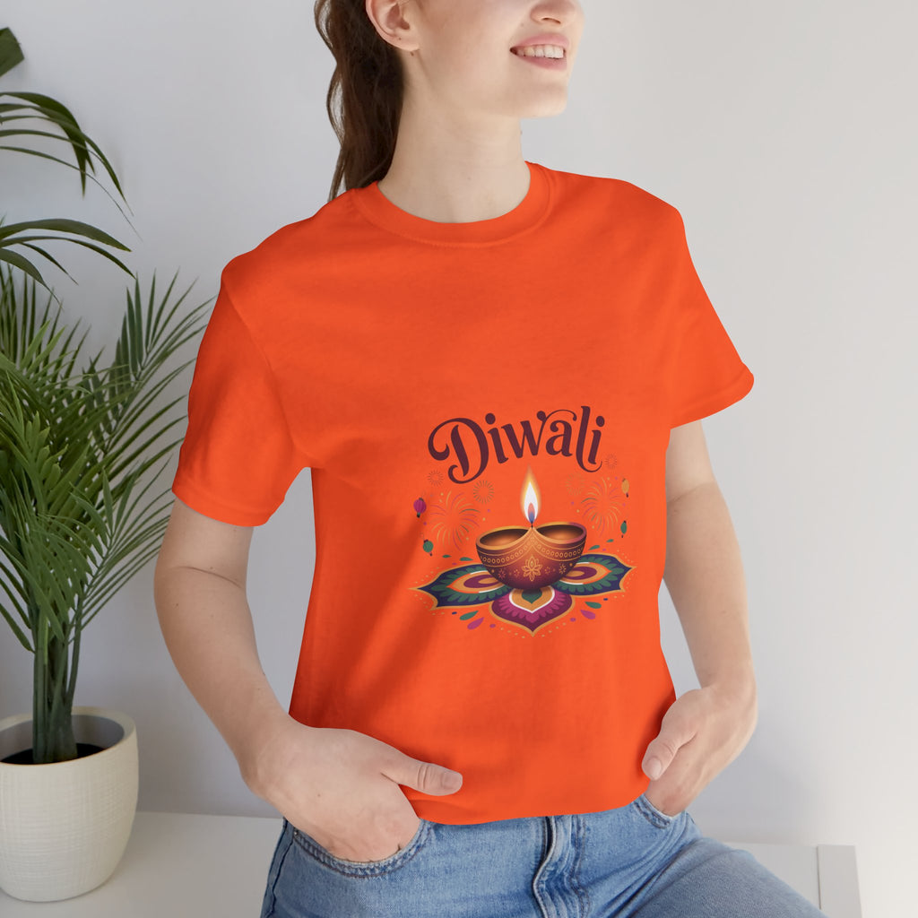 Diwali Festival T-Shirt, Festival of Lights Tee, Traditional Festive Wear, Diwali Party Tee