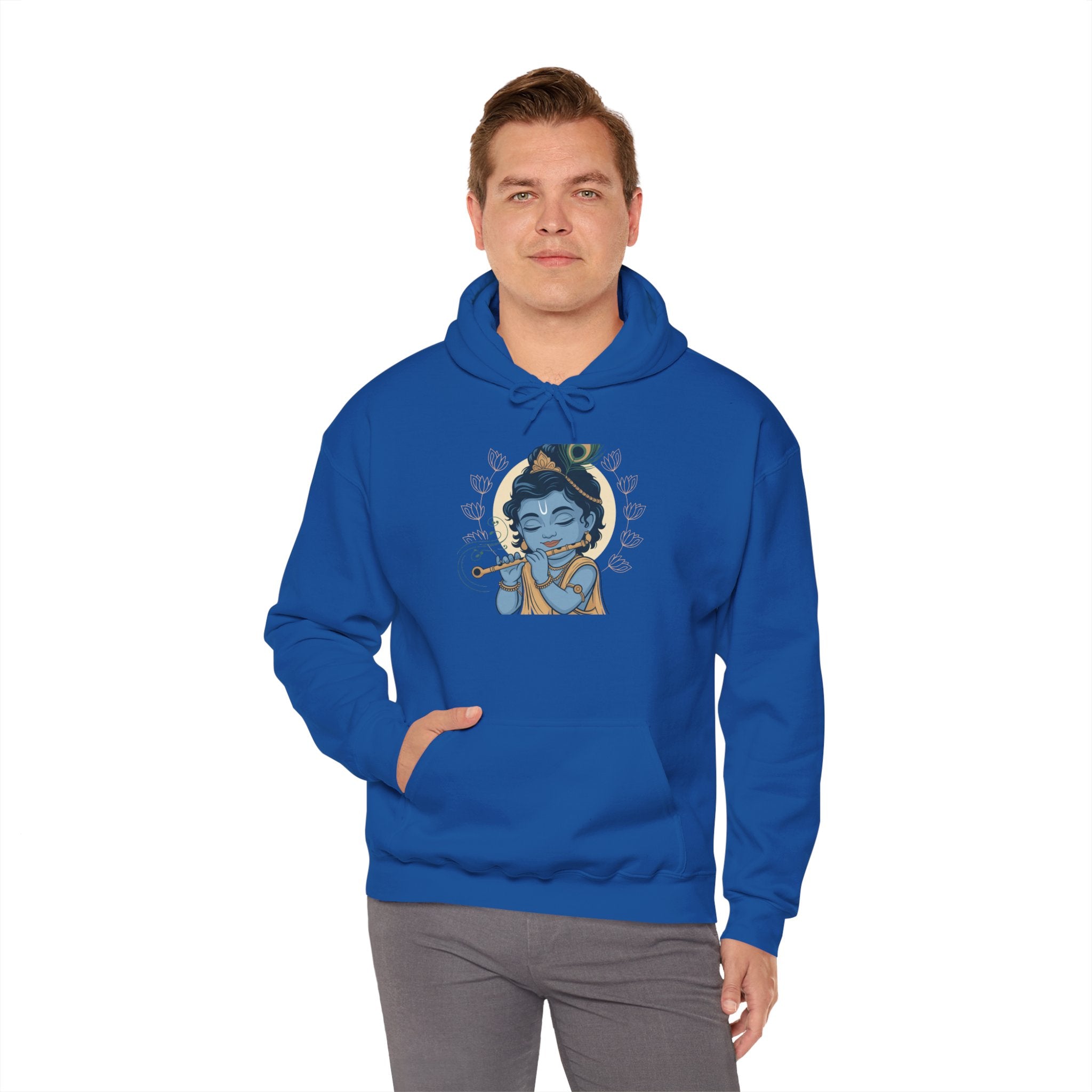 Krishna Janmashtami Hoodie, Lord Krishna Hoodie, Devotional Hoodie, Festive Celebration Wear