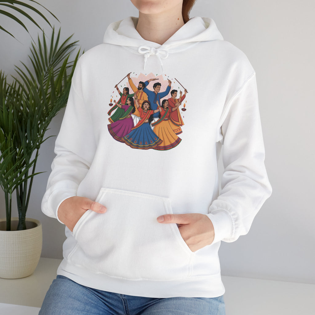 Navratri Festival Hoodie, Dandiya Garba Hoodie, Stylish Festive Wear, Traditional Outfit