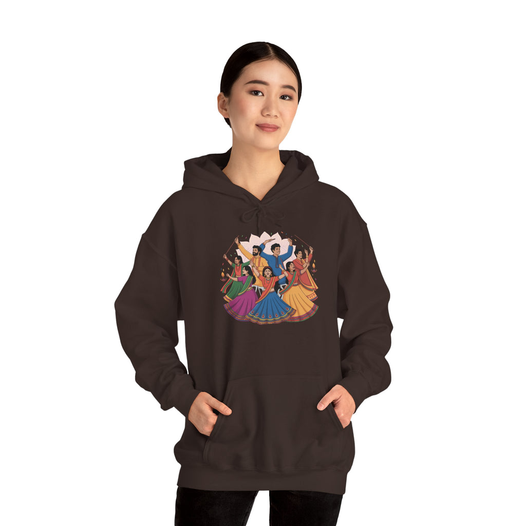 Navratri Festival Hoodie, Dandiya Garba Hoodie, Stylish Festive Wear, Traditional Outfit
