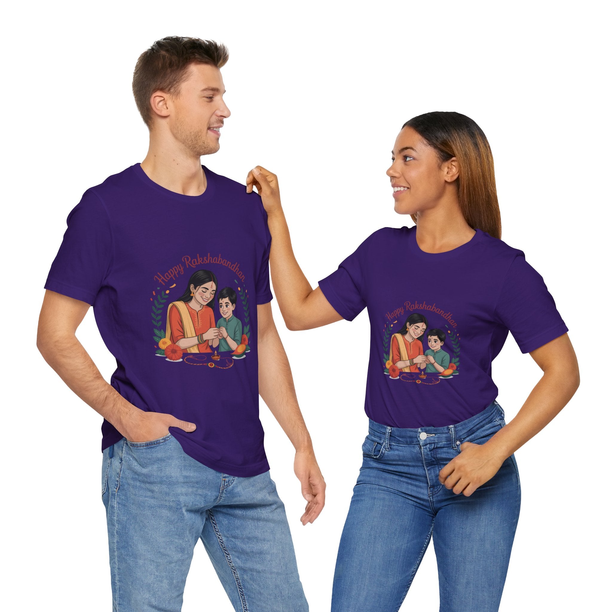 Rakshabandhan T-Shirt, Rakhi Gift for Brother Sister, Rakhi Celebration T-Shirt, Festive Wear