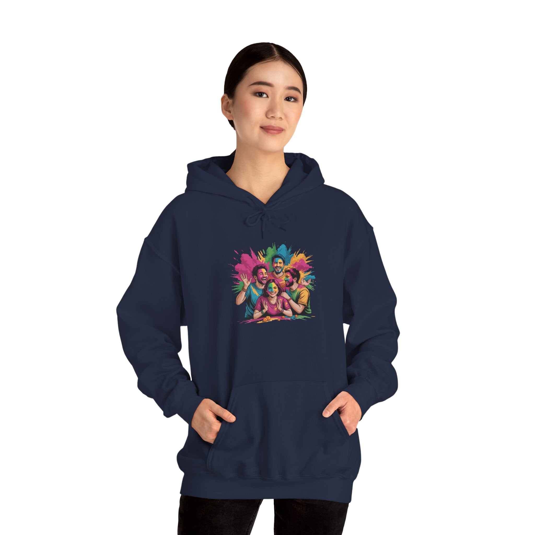 Holi Festival Hoodie, Color Splash Hoodie, Holi Party Hoodie, Festive Outfit
