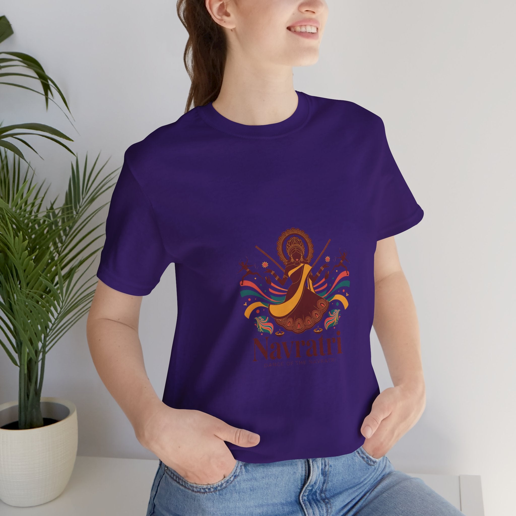 Navratri Festival T-Shirt, Dandiya Garba Tee, Colorful Outfit for Festival Nights