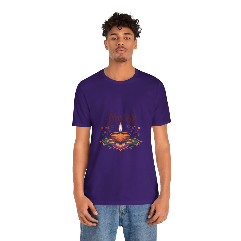 Diwali Festival T-Shirt, Festival of Lights Tee, Traditional Festive Wear, Diwali Party Tee