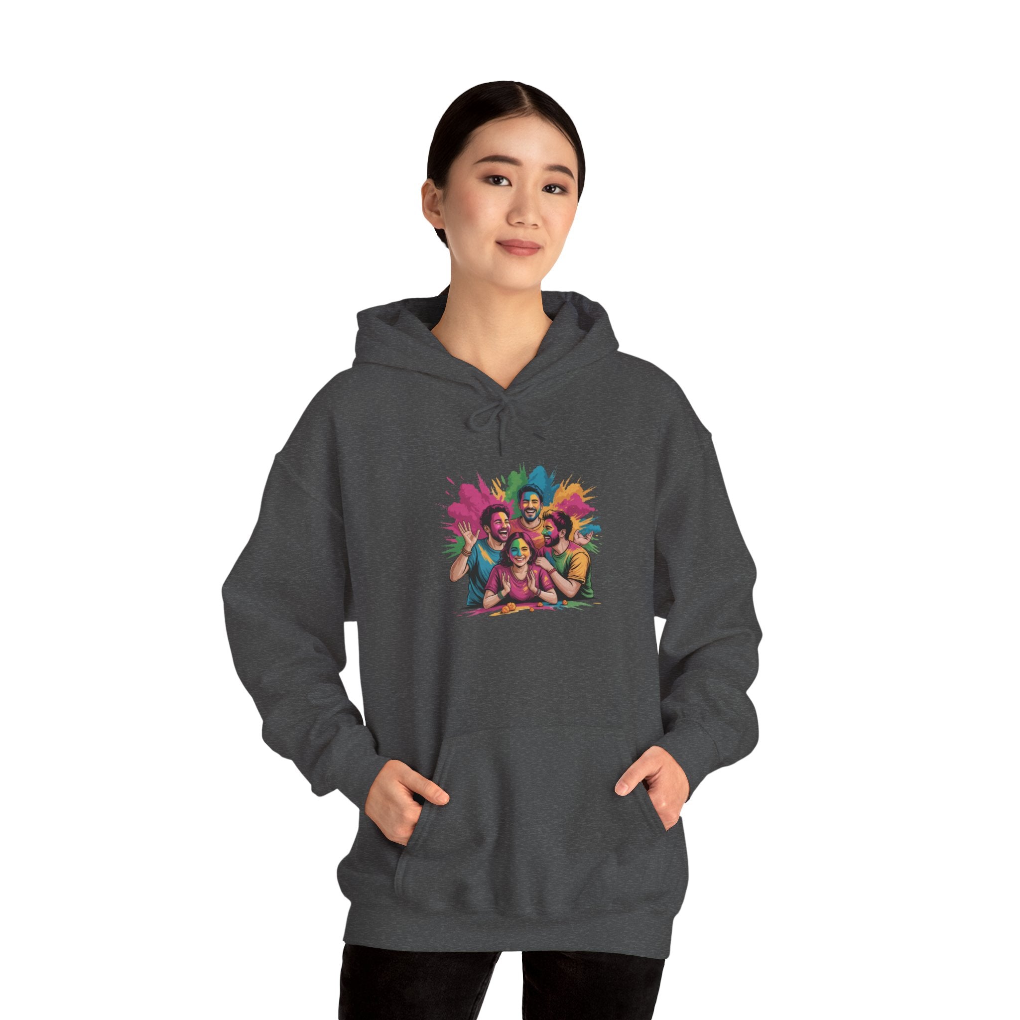 Holi Festival Hoodie, Color Splash Hoodie, Holi Party Hoodie, Festive Outfit