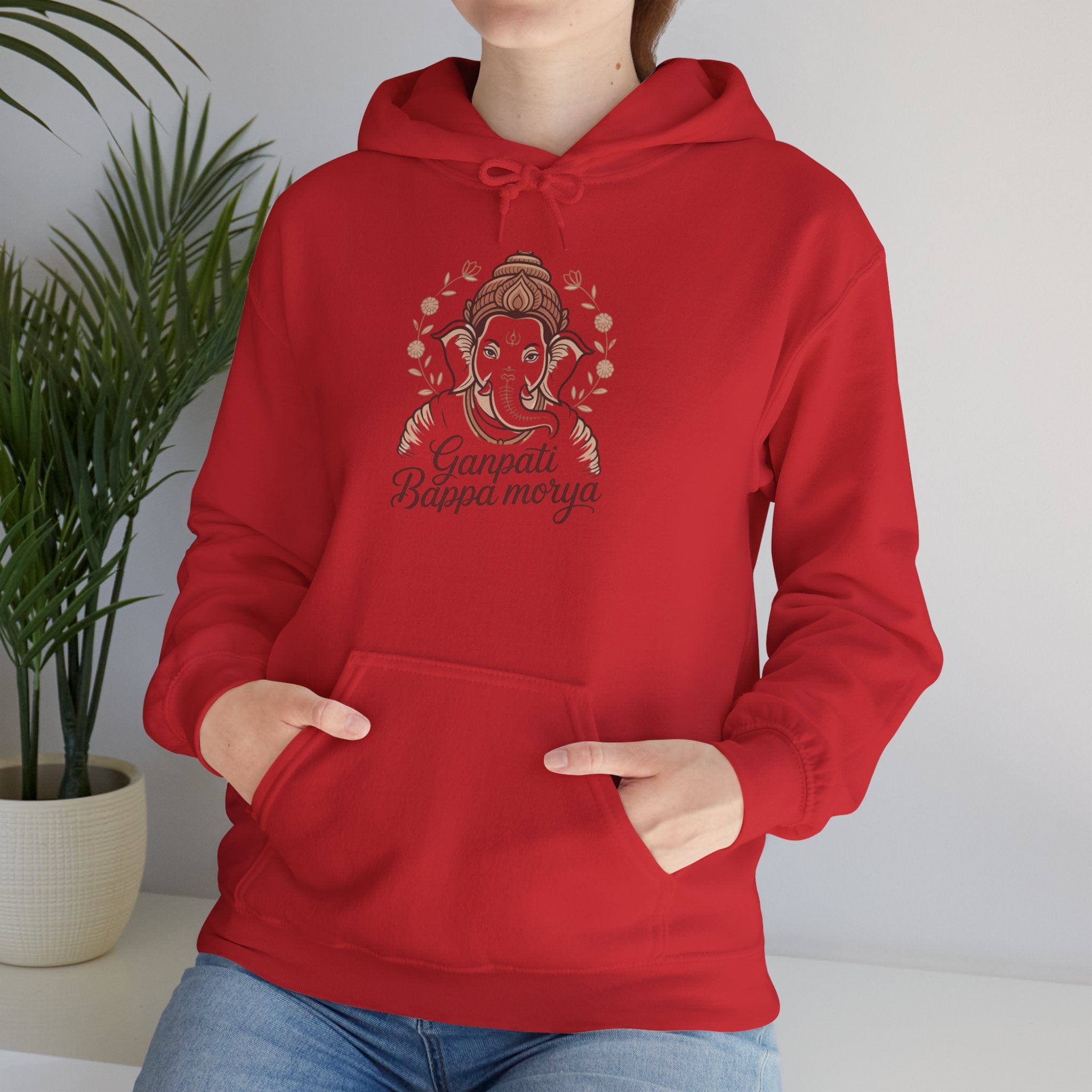Ganesh Chaturthi Hoodie, Spiritual Wear, Ganpati Bappa Morya Hoodie, Ganpati Festival Outfit