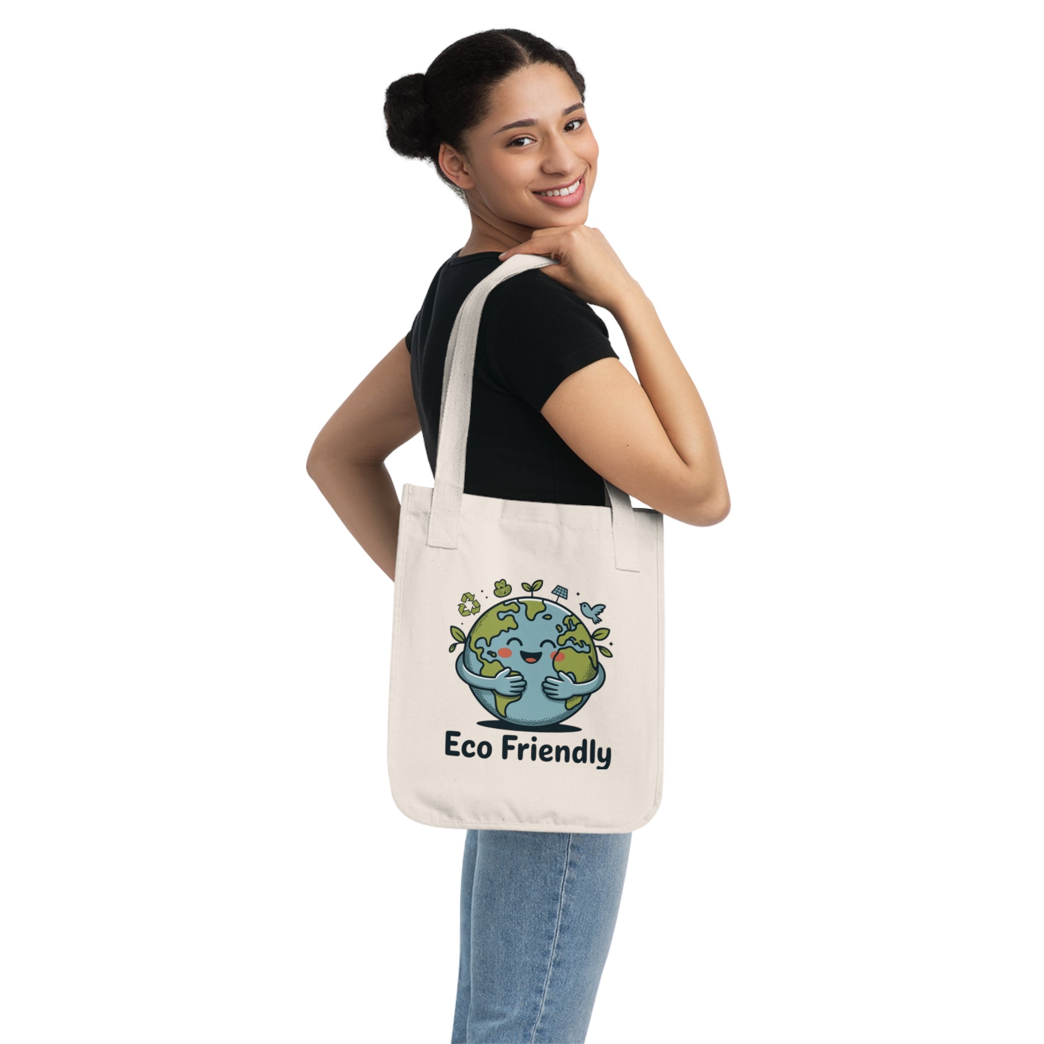 Eco Friendly Organic Tote Bag - Reusable Shopping, Gift for Nature Lovers, Sustainable Fashion