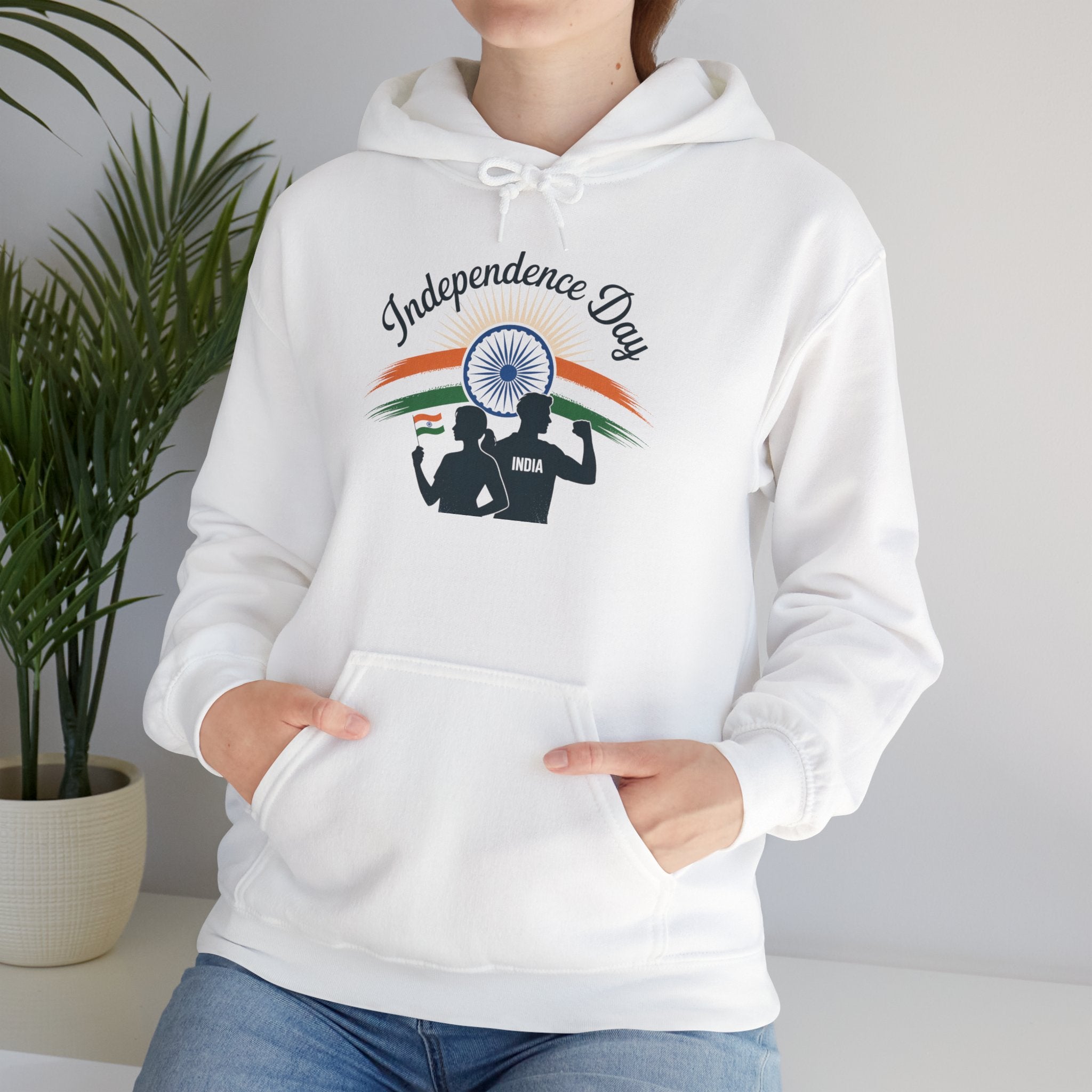 Independence Day Hoodie, Patriotic, Celebrate India's Freedom, Tricolour Hoodie, Indian Flag