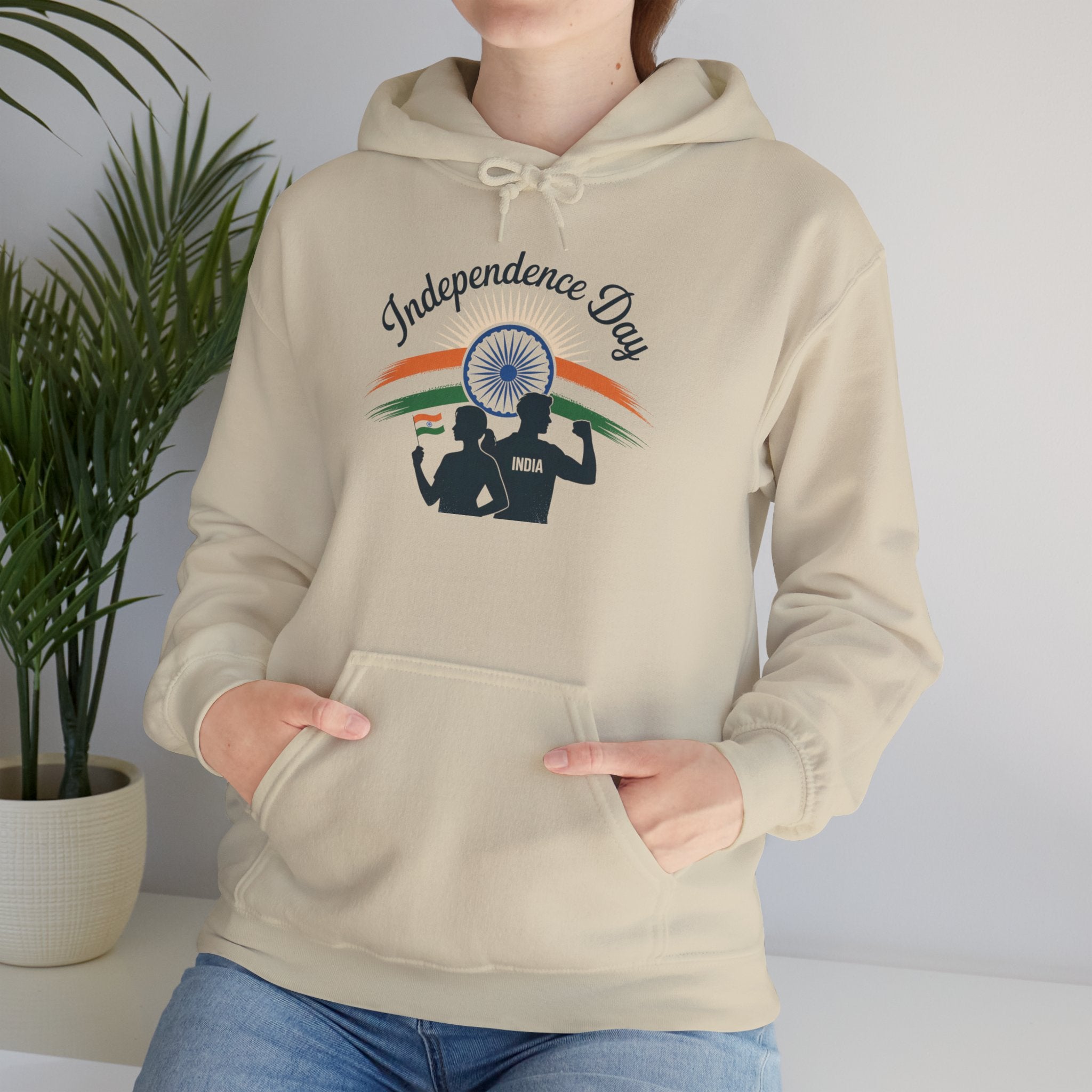 Independence Day Hoodie, Patriotic, Celebrate India's Freedom, Tricolour Hoodie, Indian Flag