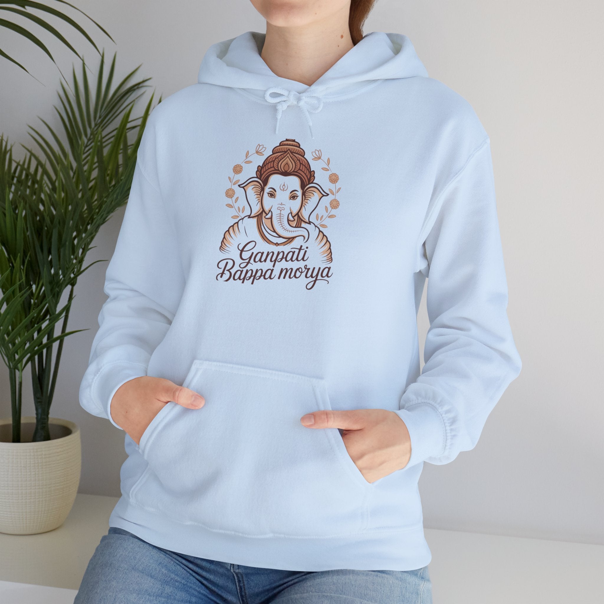 Ganesh Chaturthi Hoodie, Spiritual Wear, Ganpati Bappa Morya Hoodie, Ganpati Festival Outfit