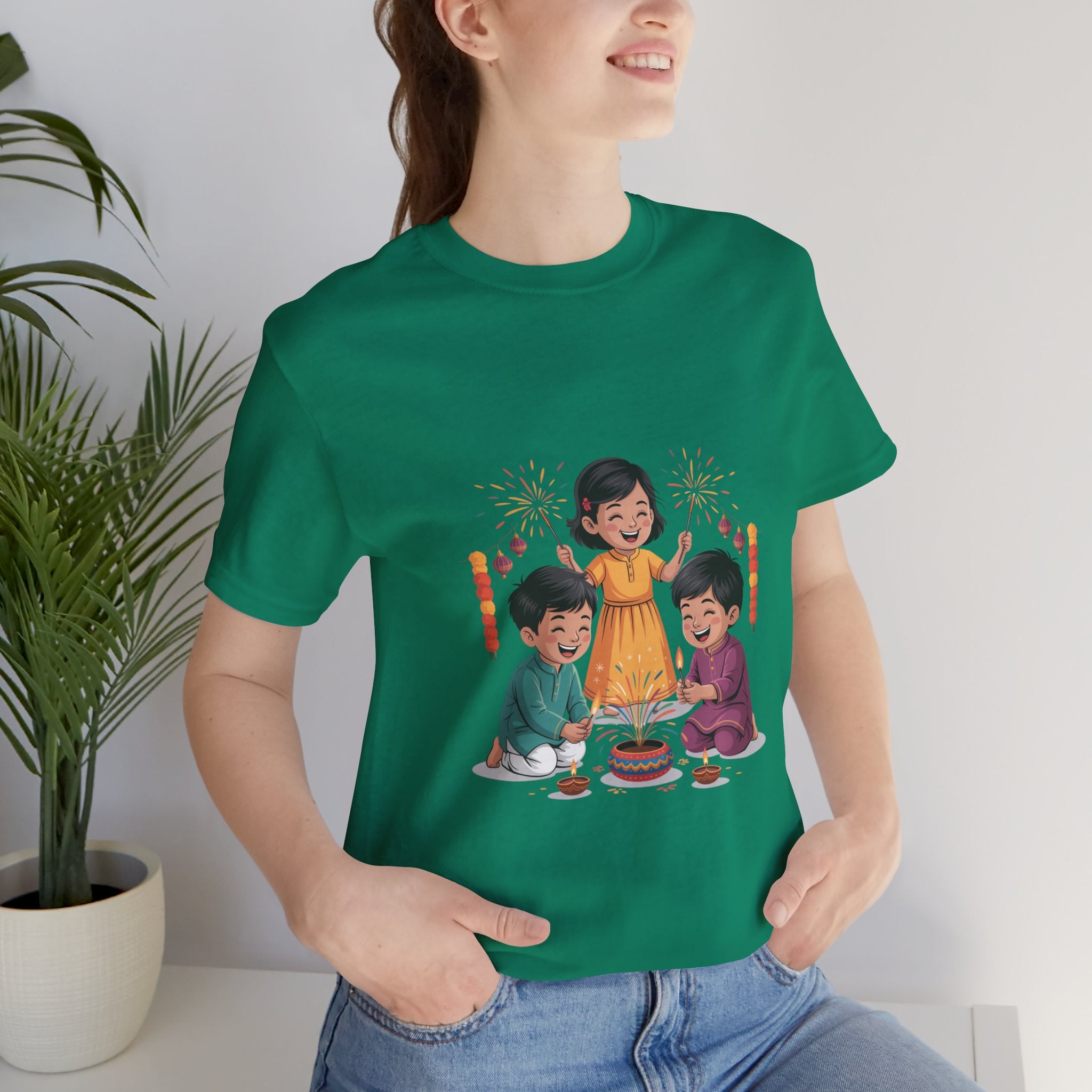 Diwali Festival T-Shirt, Festival of Lights Tee, Festive Wear Gift for Family & Friends