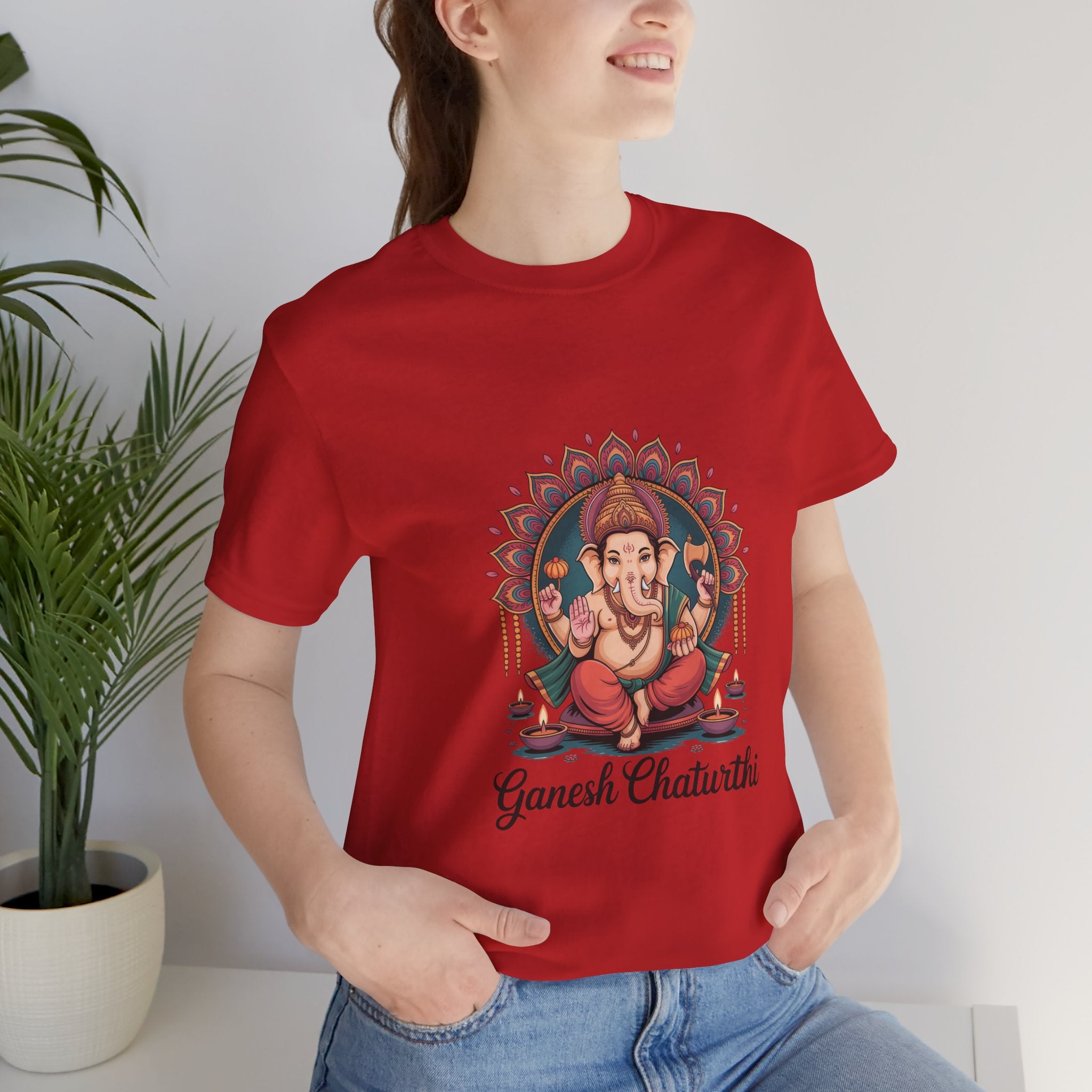 Ganesh Chaturthi T-Shirt, Ganpati Bappa Morya, Ganesha Tee, Spiritual Devotional Wear