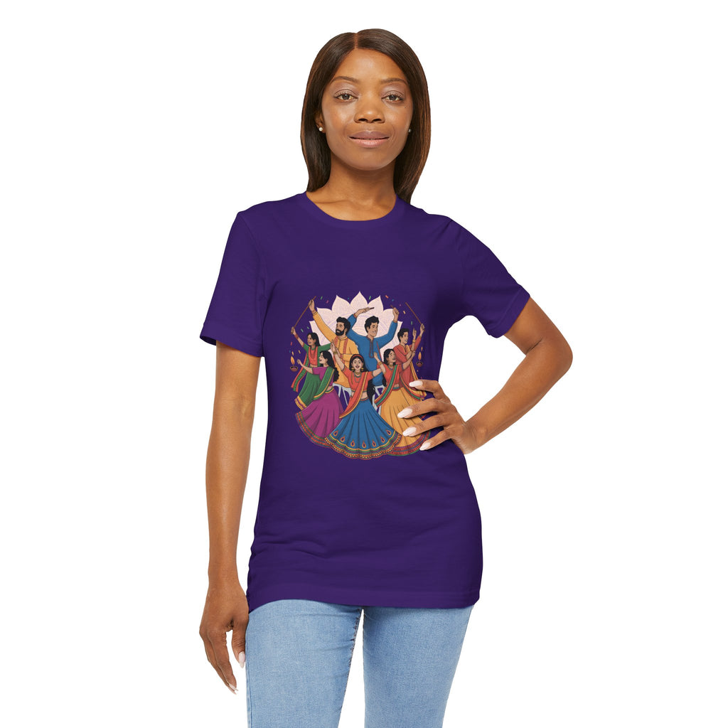 Navratri Festival T-Shirt, Dandiya Garba Tee, Outfit for Garba Nights, Festive Celebration Wear
