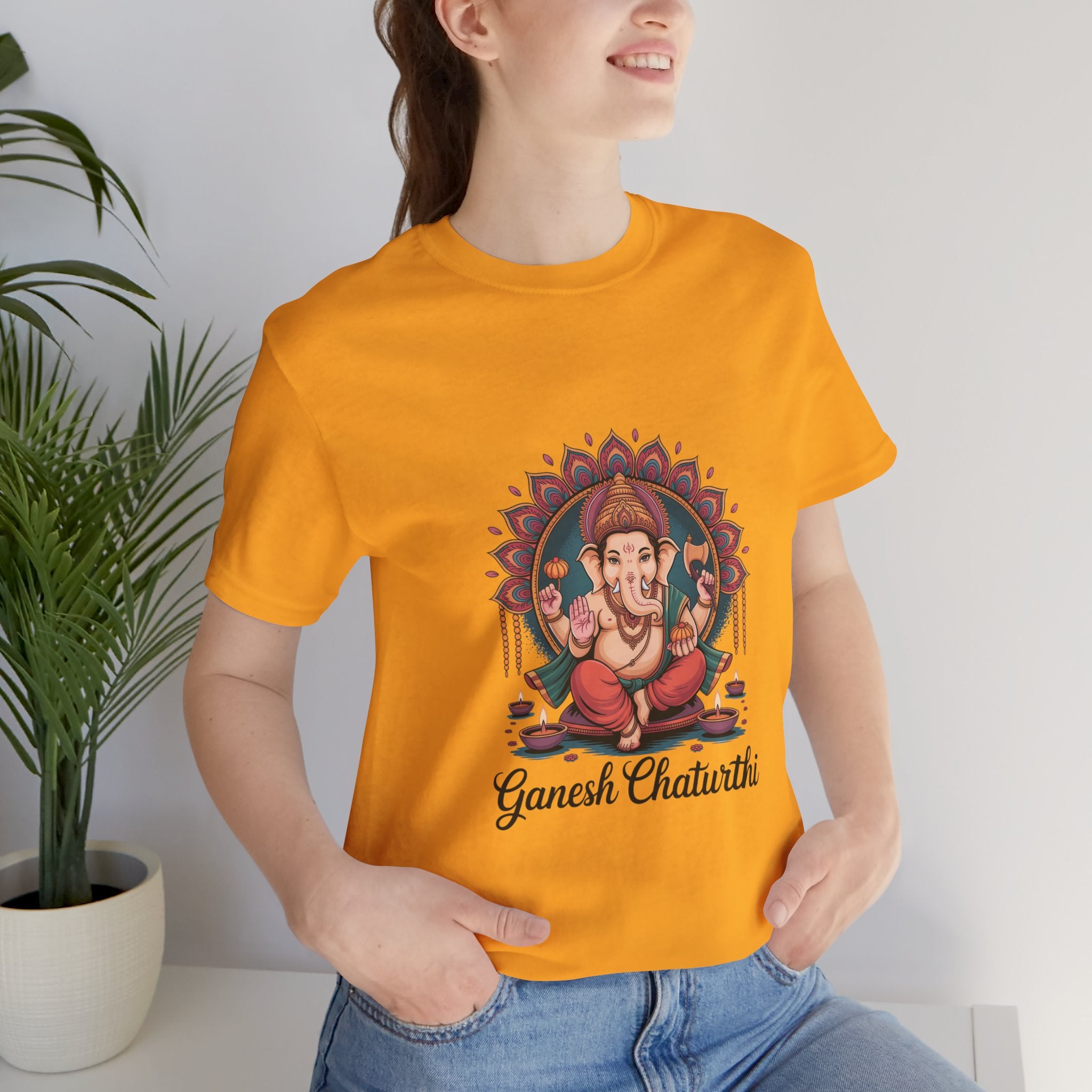 Ganesh Chaturthi T-Shirt, Ganpati Bappa Morya, Ganesha Tee, Spiritual Devotional Wear