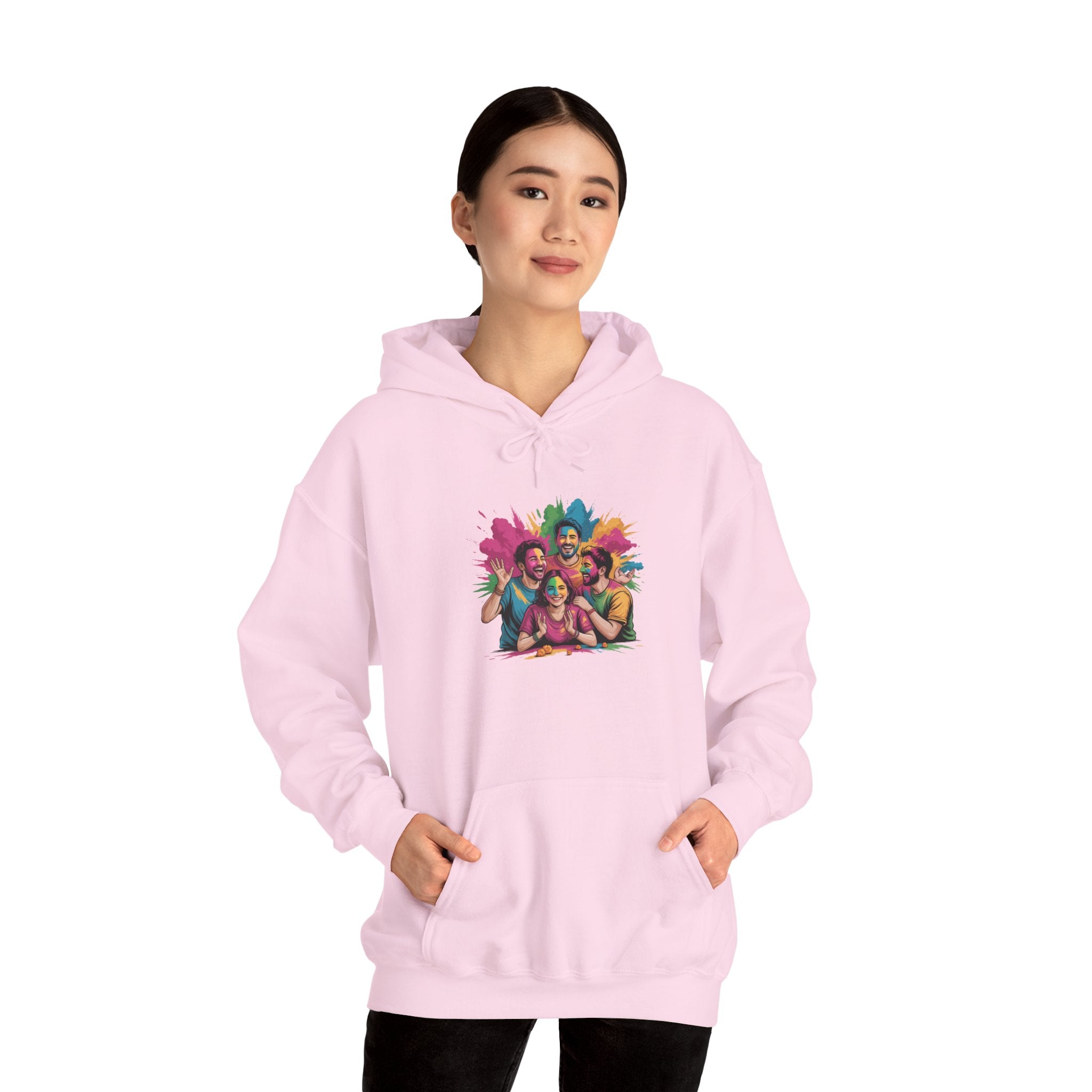 Holi Festival Hoodie, Color Splash Hoodie, Holi Party Hoodie, Festive Outfit