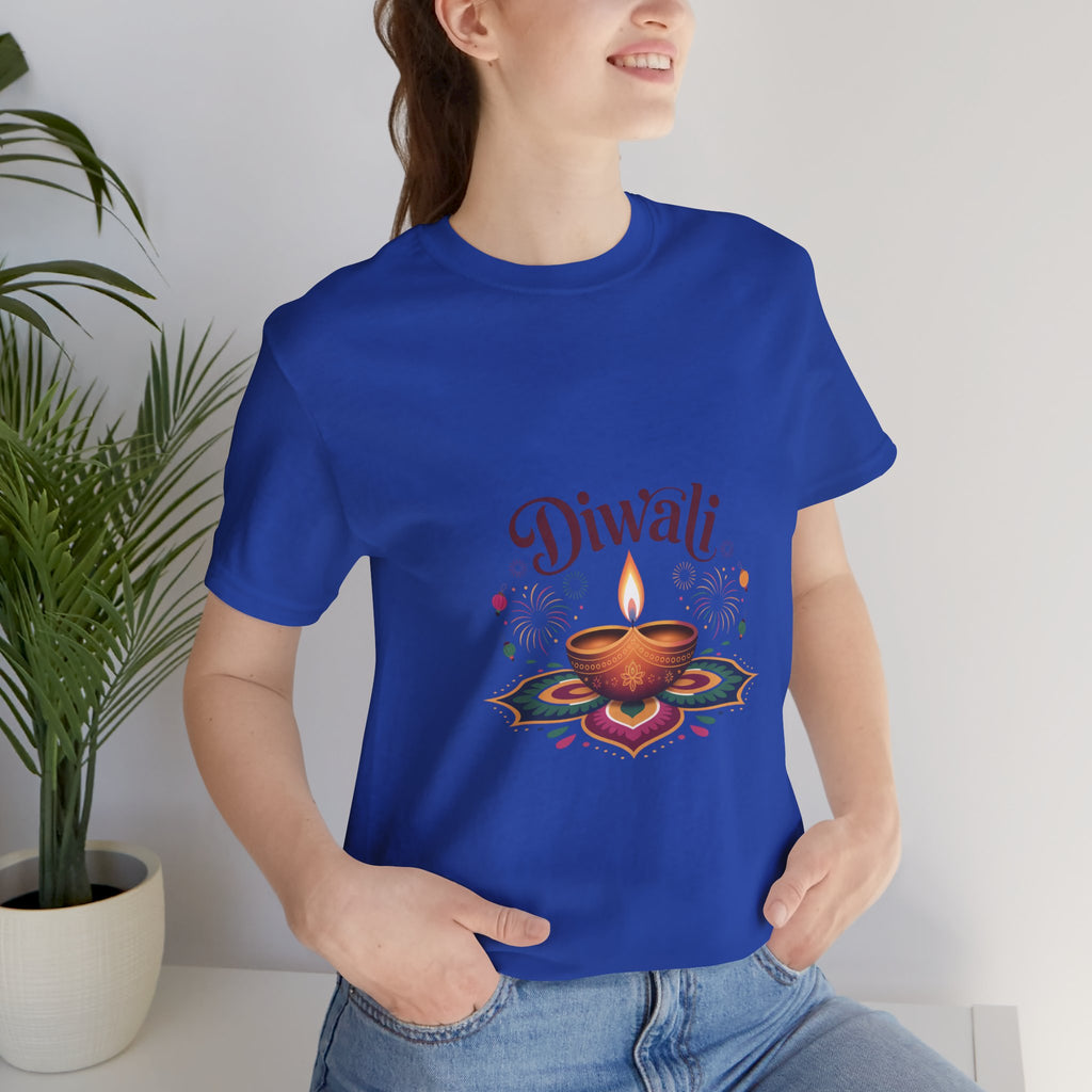 Diwali Festival T-Shirt, Festival of Lights Tee, Traditional Festive Wear, Diwali Party Tee