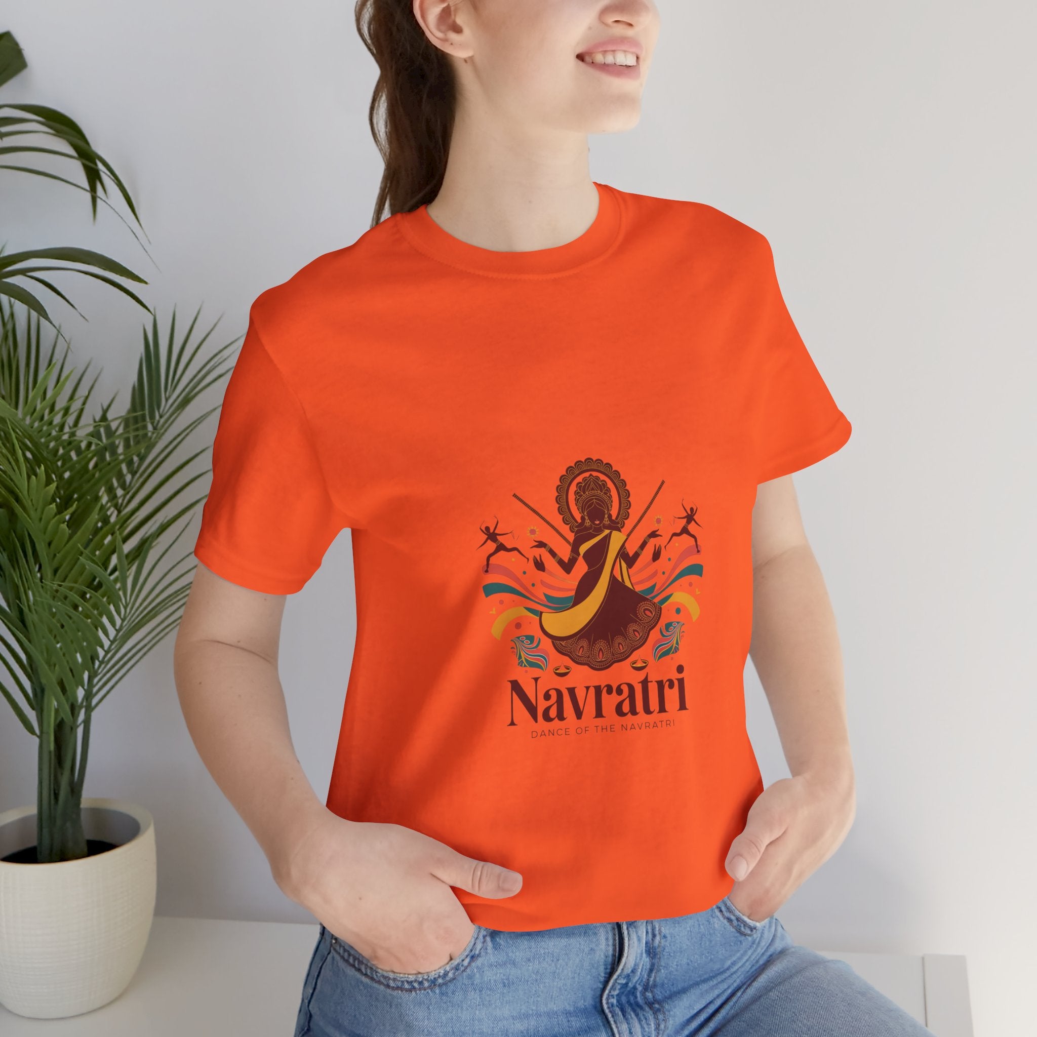Navratri Festival T-Shirt, Dandiya Garba Tee, Colorful Outfit for Festival Nights