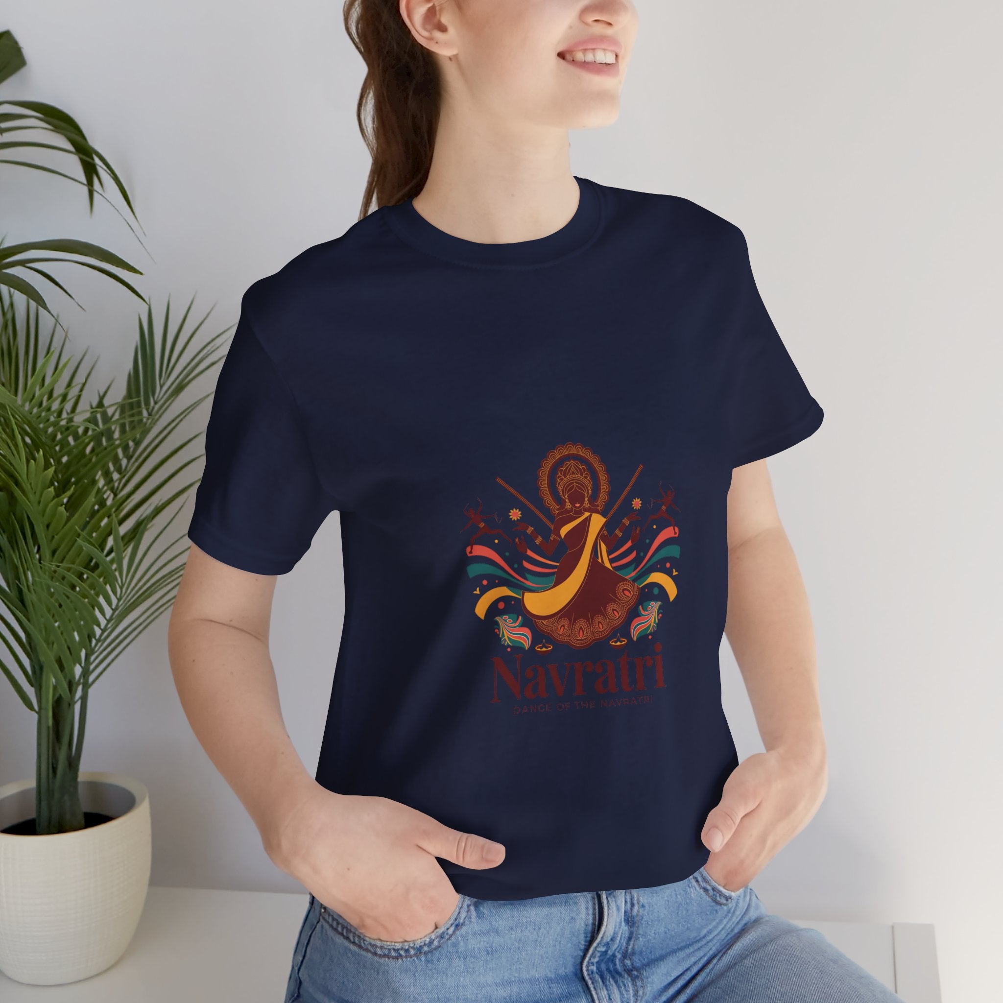 Navratri Festival T-Shirt, Dandiya Garba Tee, Colorful Outfit for Festival Nights