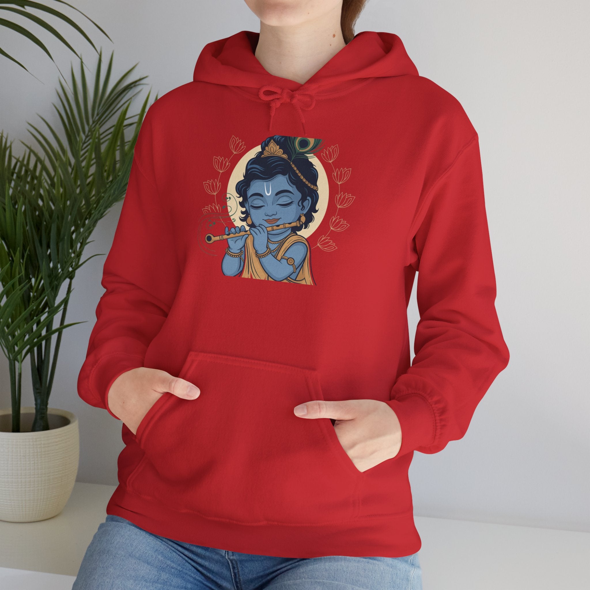 Krishna Janmashtami Hoodie, Lord Krishna Hoodie, Devotional Hoodie, Festive Celebration Wear