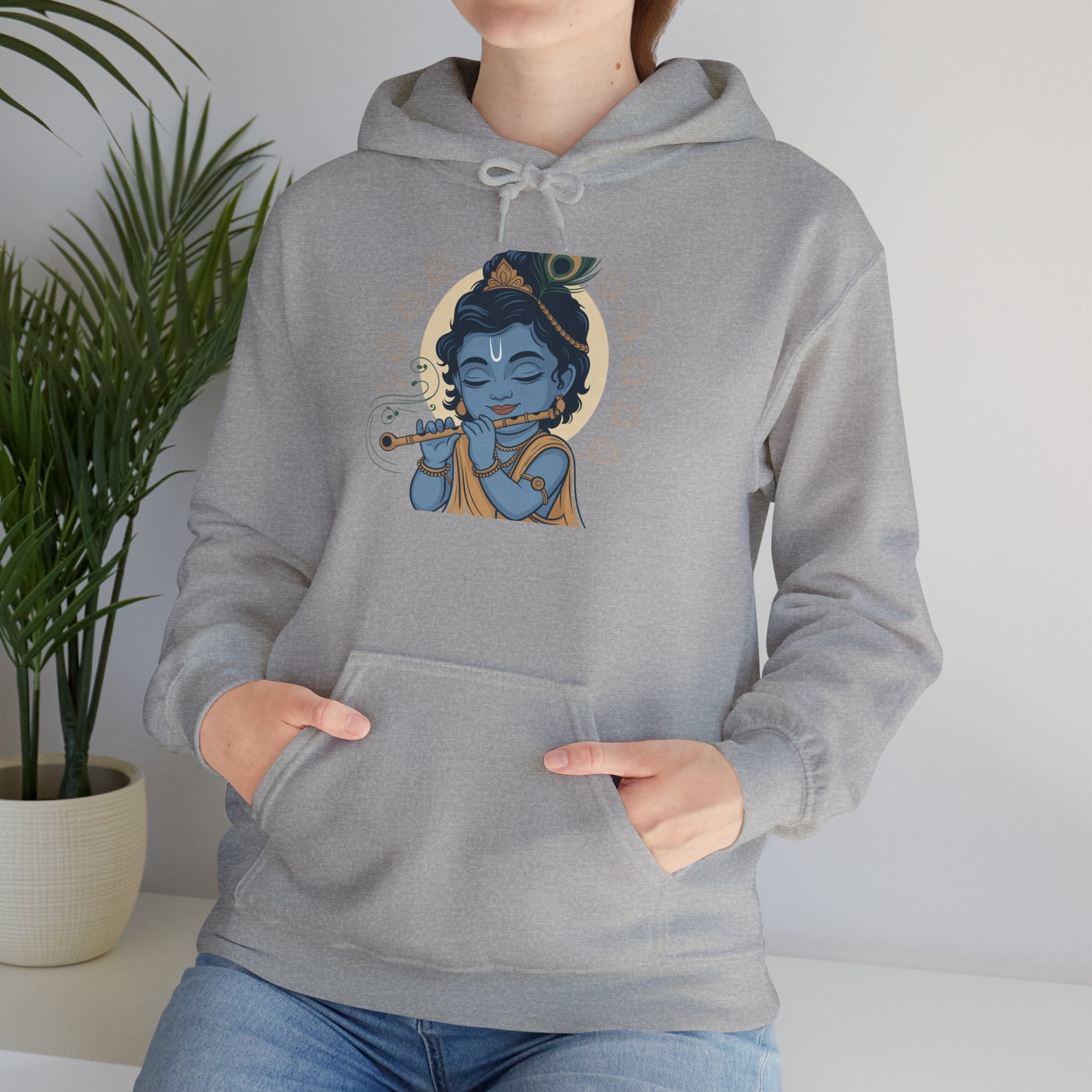 Krishna Janmashtami Hoodie, Lord Krishna Hoodie, Devotional Hoodie, Festive Celebration Wear