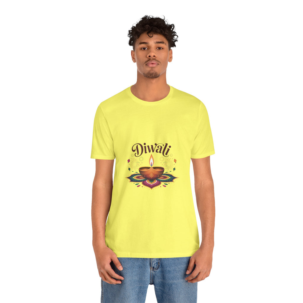 Diwali Festival T-Shirt, Festival of Lights Tee, Traditional Festive Wear, Diwali Party Tee