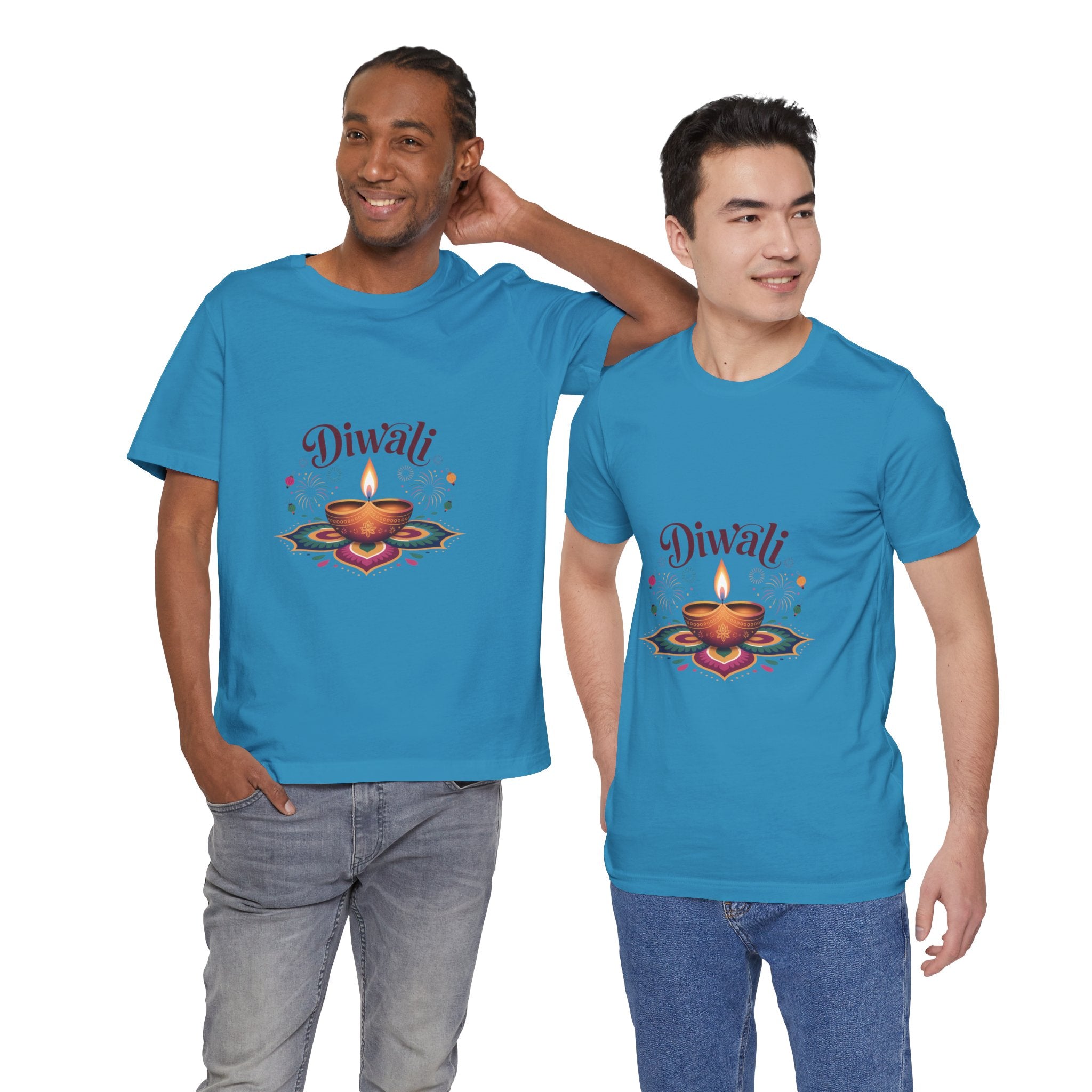 Diwali Festival T-Shirt, Festival of Lights Tee, Traditional Festive Wear, Diwali Party Tee
