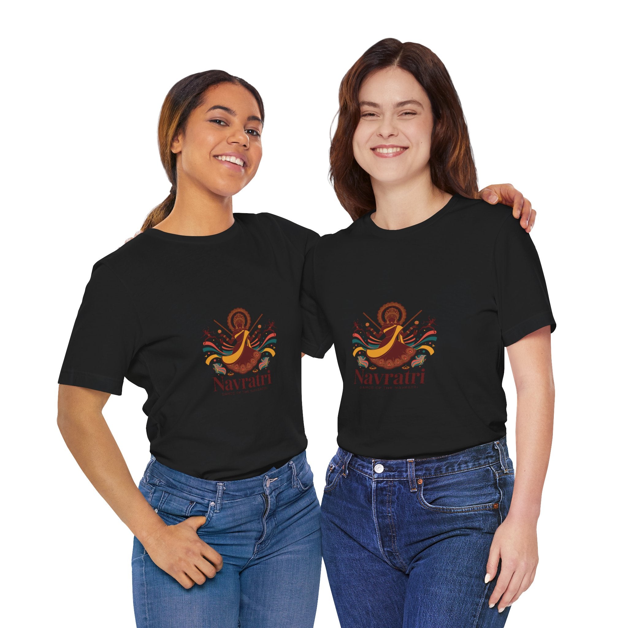 Navratri Festival T-Shirt, Dandiya Garba Tee, Colorful Outfit for Festival Nights