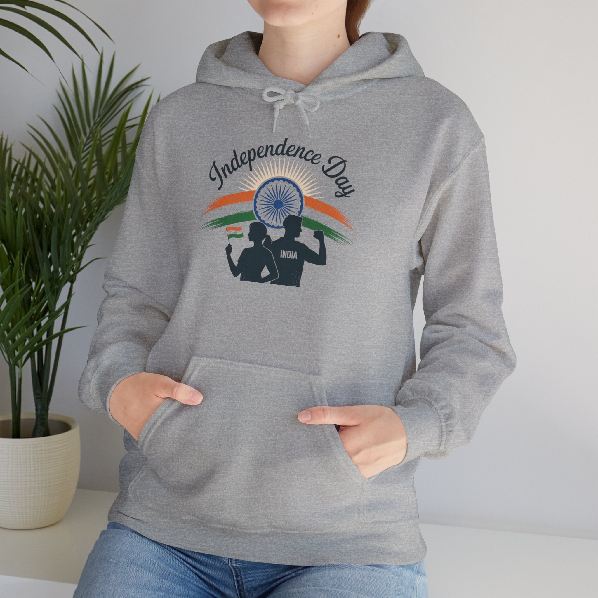 Independence Day Hoodie, Patriotic, Celebrate India's Freedom, Tricolour Hoodie, Indian Flag