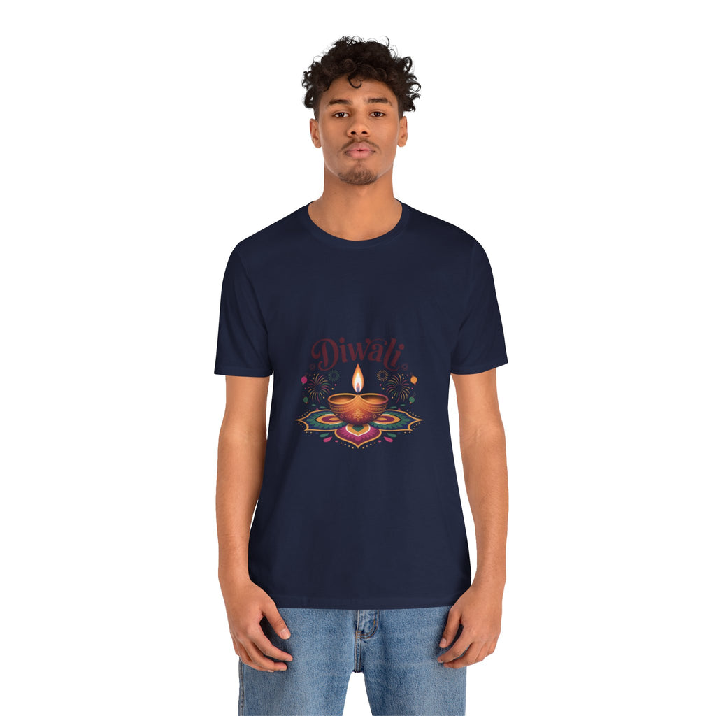 Diwali Festival T-Shirt, Festival of Lights Tee, Traditional Festive Wear, Diwali Party Tee