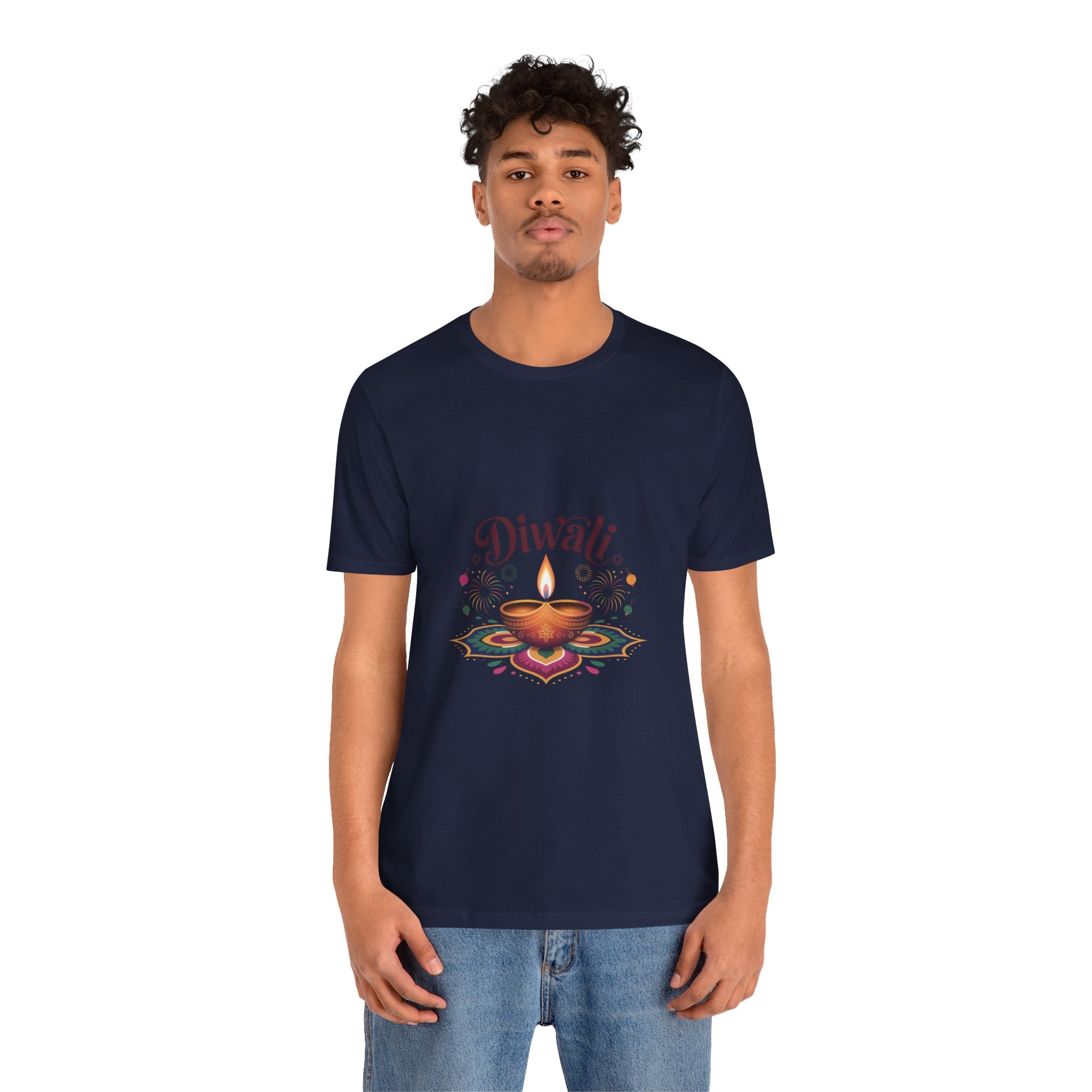 Diwali Festival T-Shirt, Festival of Lights Tee, Traditional Festive Wear, Diwali Party Tee