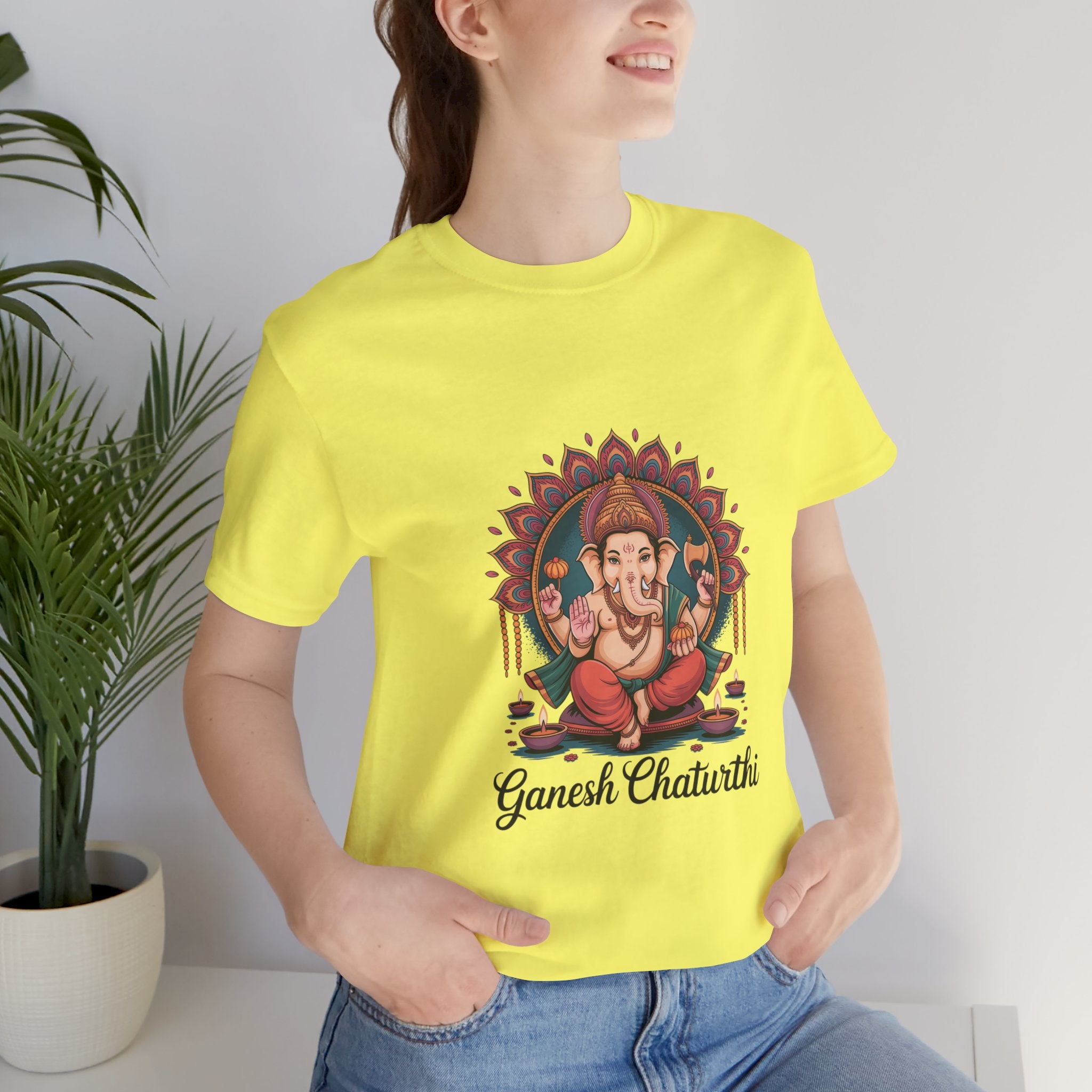 Ganesh Chaturthi T-Shirt, Ganpati Bappa Morya, Ganesha Tee, Spiritual Devotional Wear