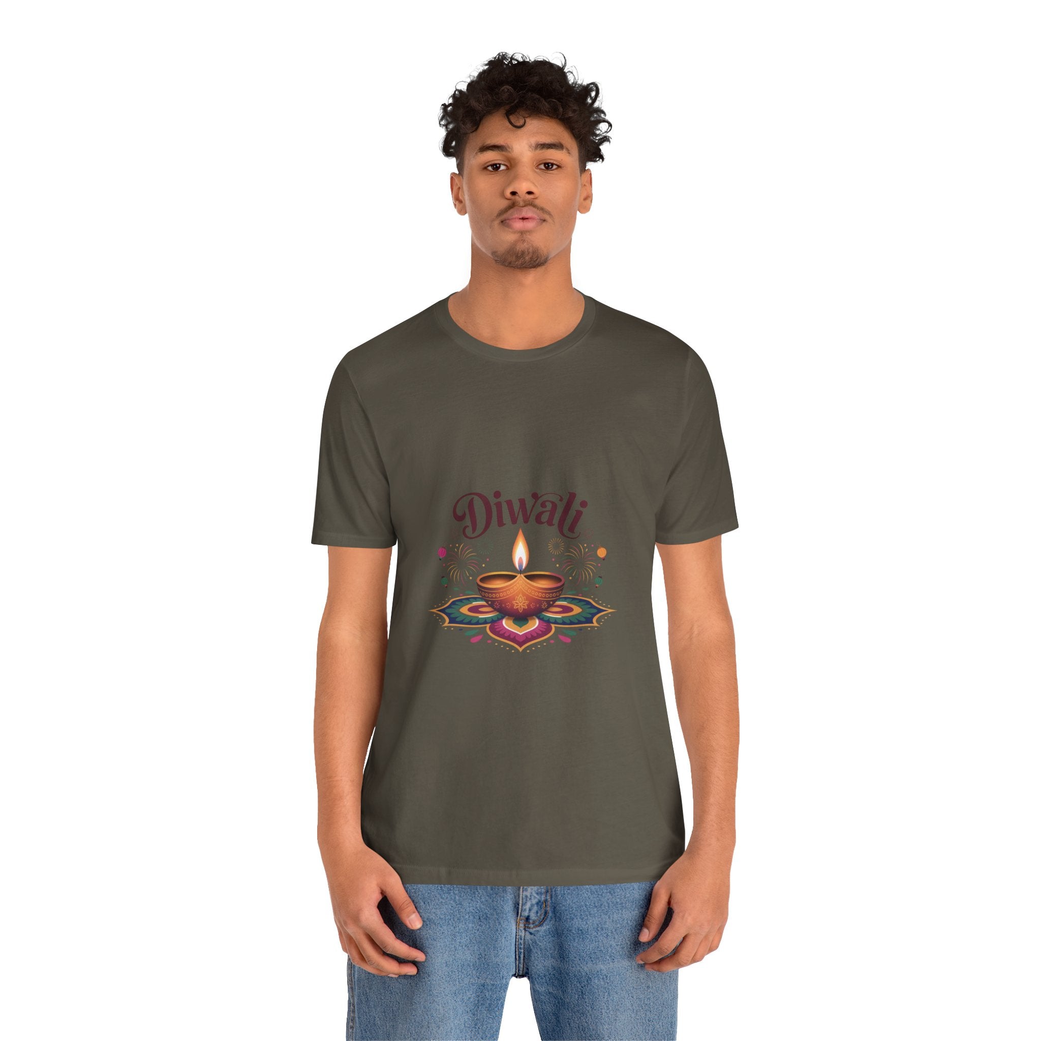 Diwali Festival T-Shirt, Festival of Lights Tee, Traditional Festive Wear, Diwali Party Tee