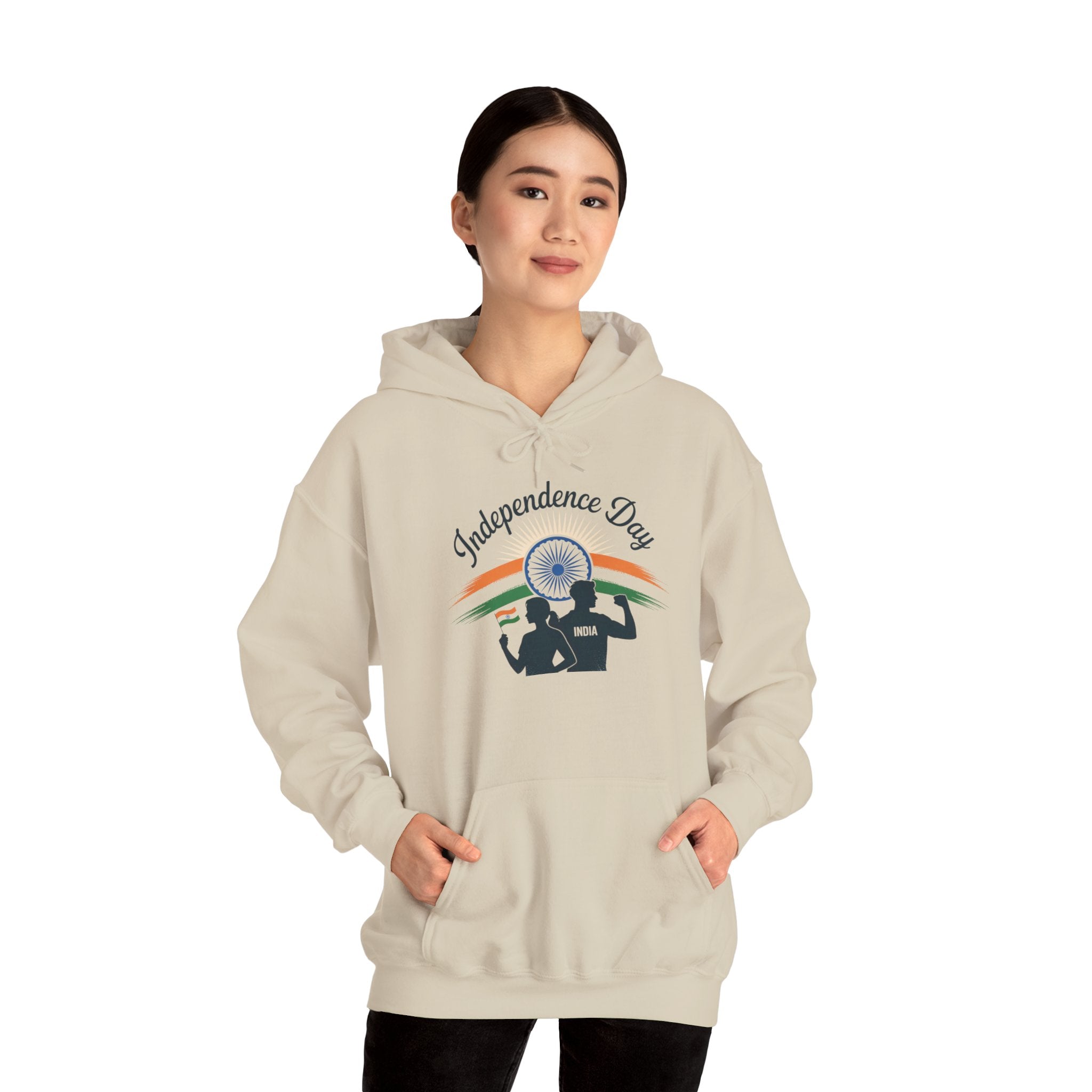 Independence Day Hoodie, Patriotic, Celebrate India's Freedom, Tricolour Hoodie, Indian Flag