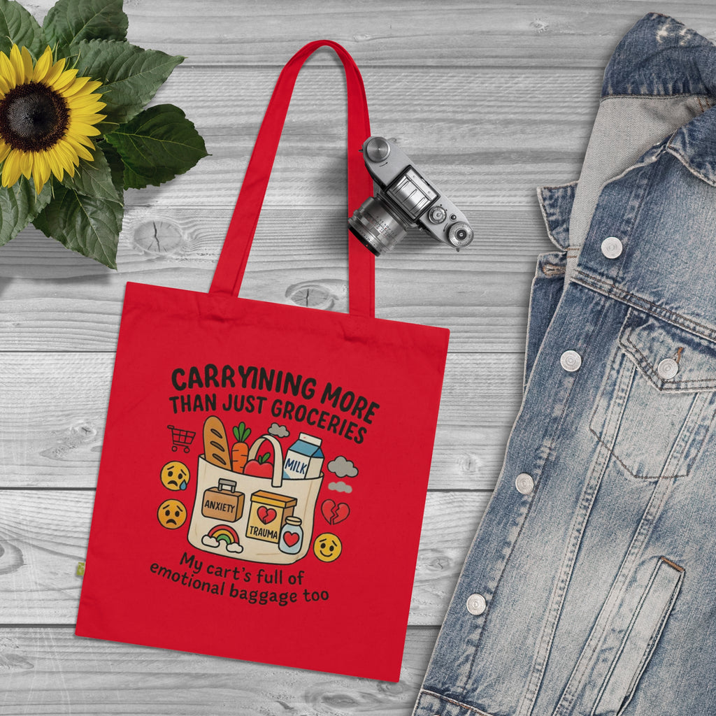 Organic Cotton Tote Bag, Eco Friendly, Reusable and Sustainable, Funny and Good for Foodies