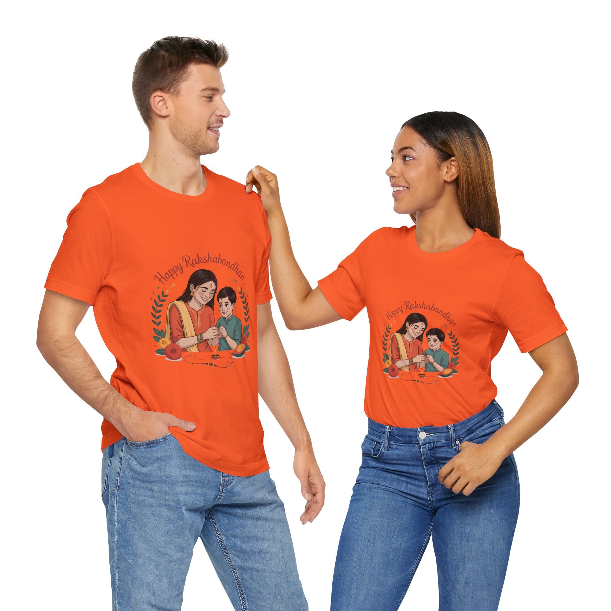 Rakshabandhan T-Shirt, Rakhi Gift for Brother Sister, Rakhi Celebration T-Shirt, Festive Wear