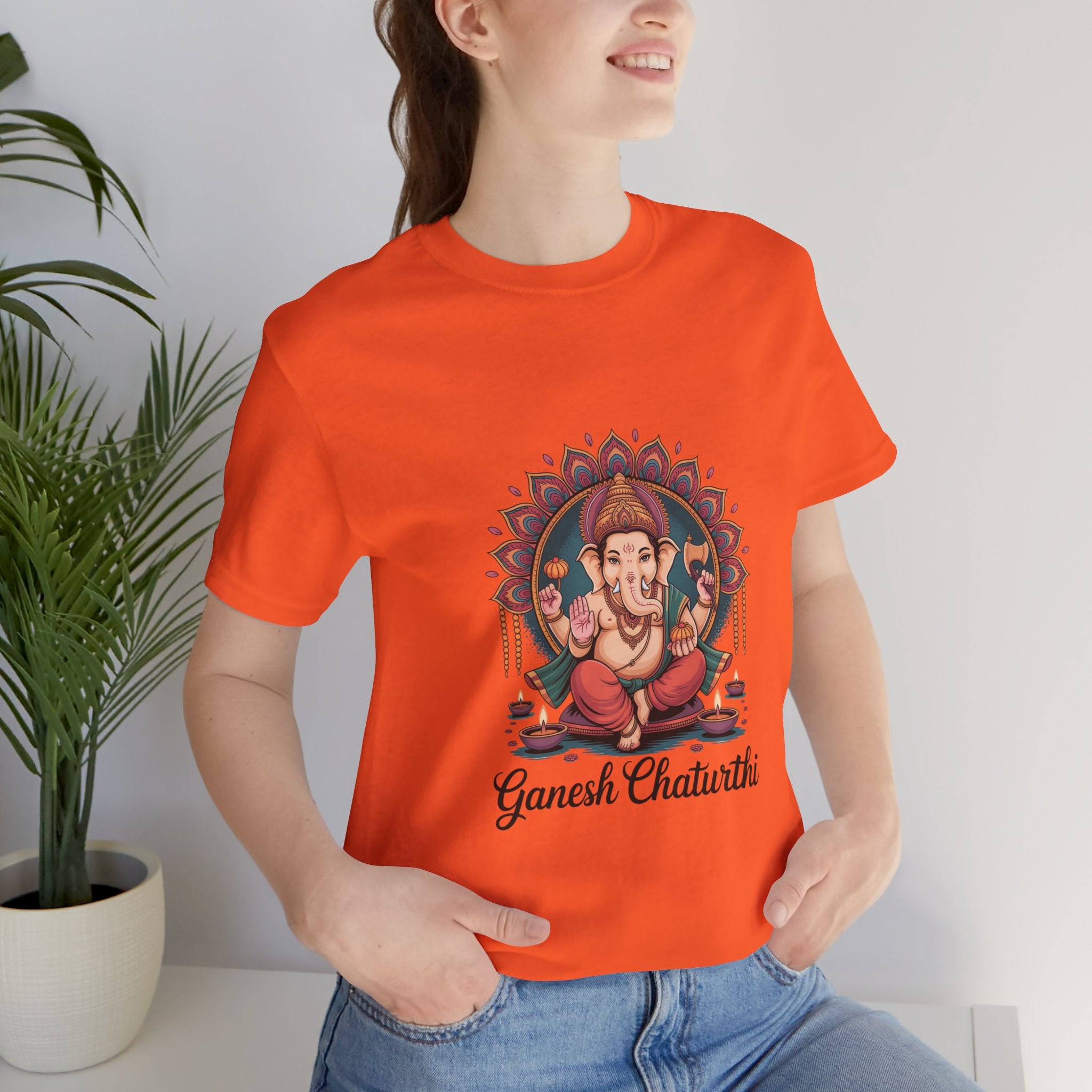 Ganesh Chaturthi T-Shirt, Ganpati Bappa Morya, Ganesha Tee, Spiritual Devotional Wear