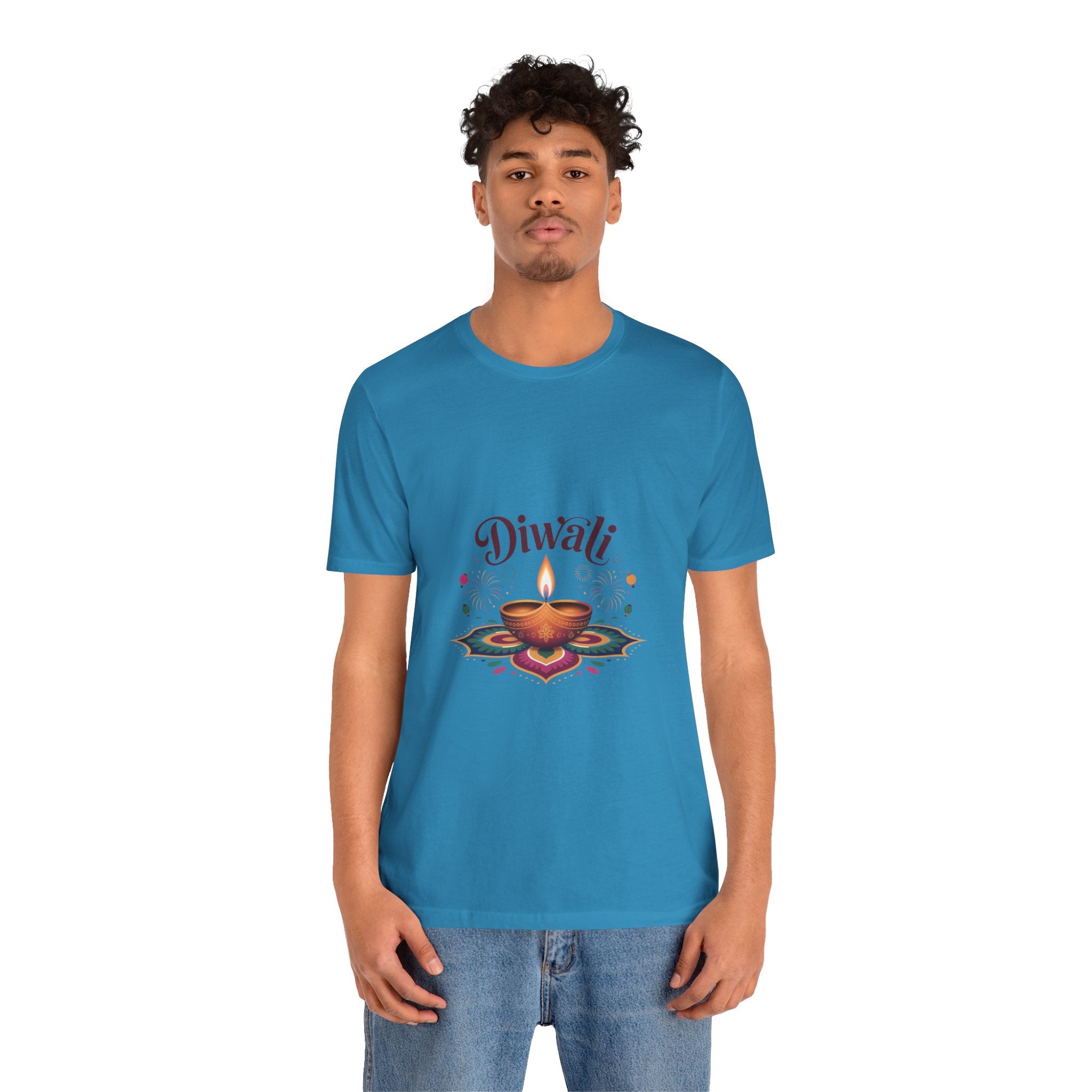 Diwali Festival T-Shirt, Festival of Lights Tee, Traditional Festive Wear, Diwali Party Tee