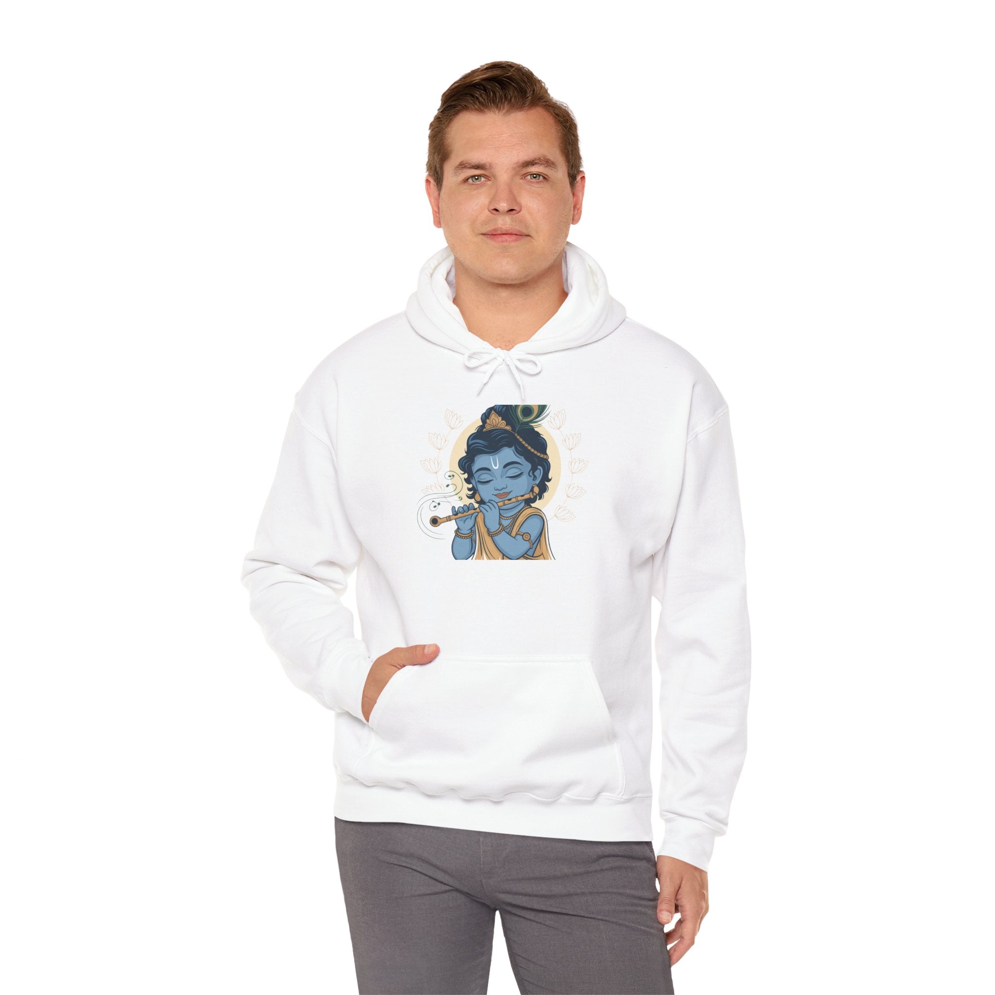 Krishna Janmashtami Hoodie, Lord Krishna Hoodie, Devotional Hoodie, Festive Celebration Wear