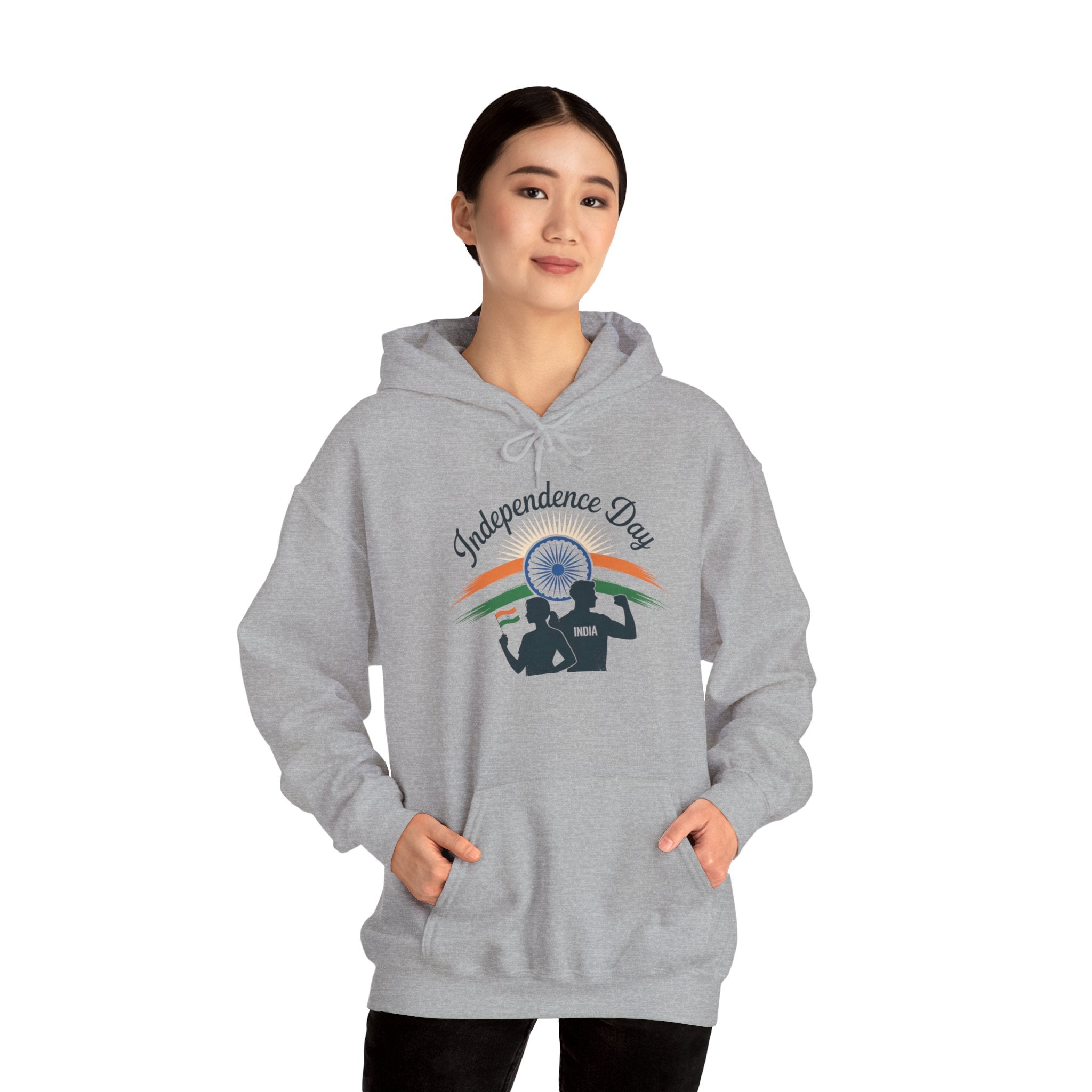 Independence Day Hoodie, Patriotic, Celebrate India's Freedom, Tricolour Hoodie, Indian Flag