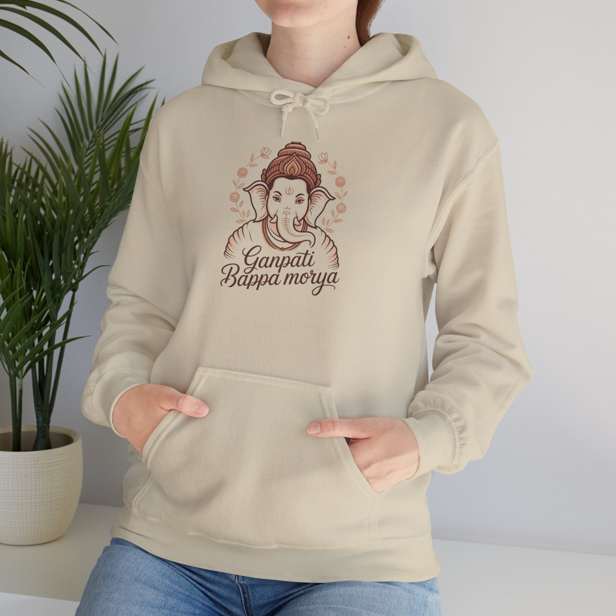 Ganesh Chaturthi Hoodie, Spiritual Wear, Ganpati Bappa Morya Hoodie, Ganpati Festival Outfit