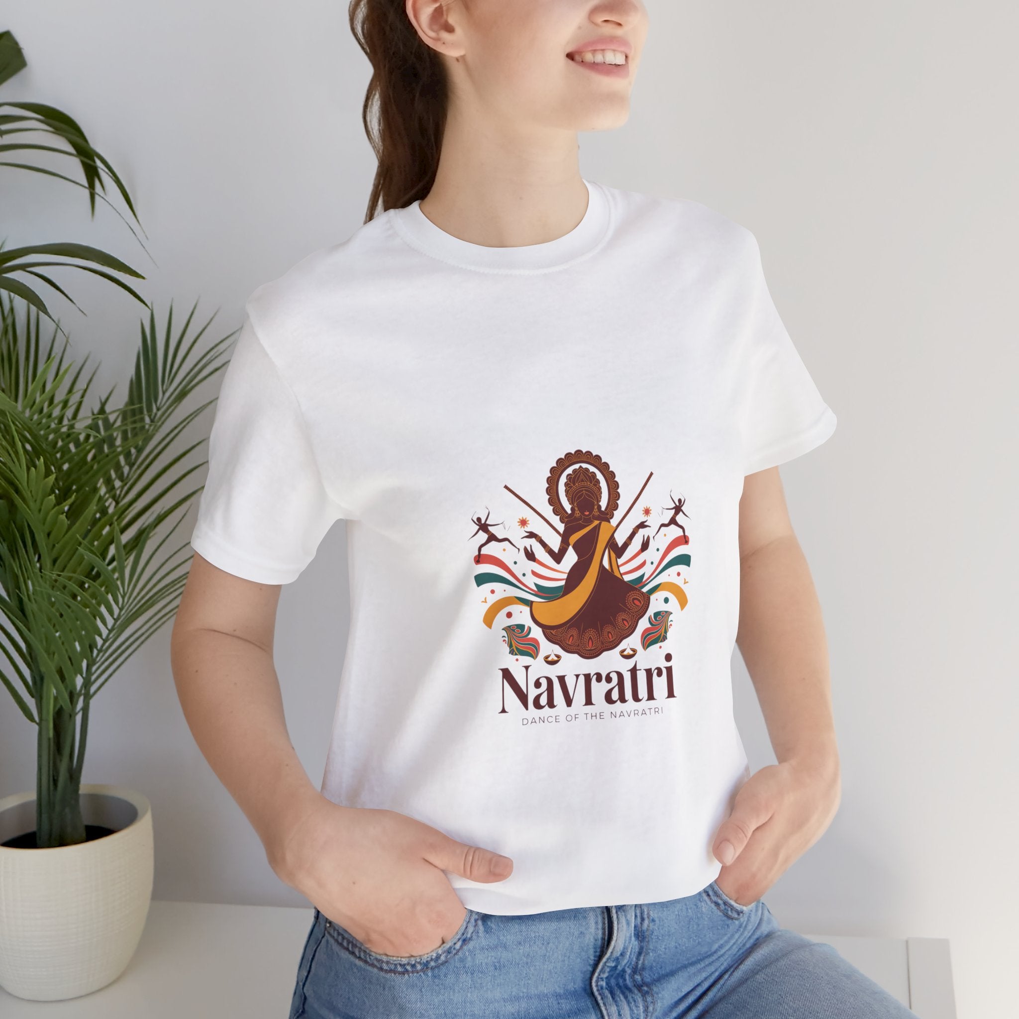 Navratri Festival T-Shirt, Dandiya Garba Tee, Colorful Outfit for Festival Nights