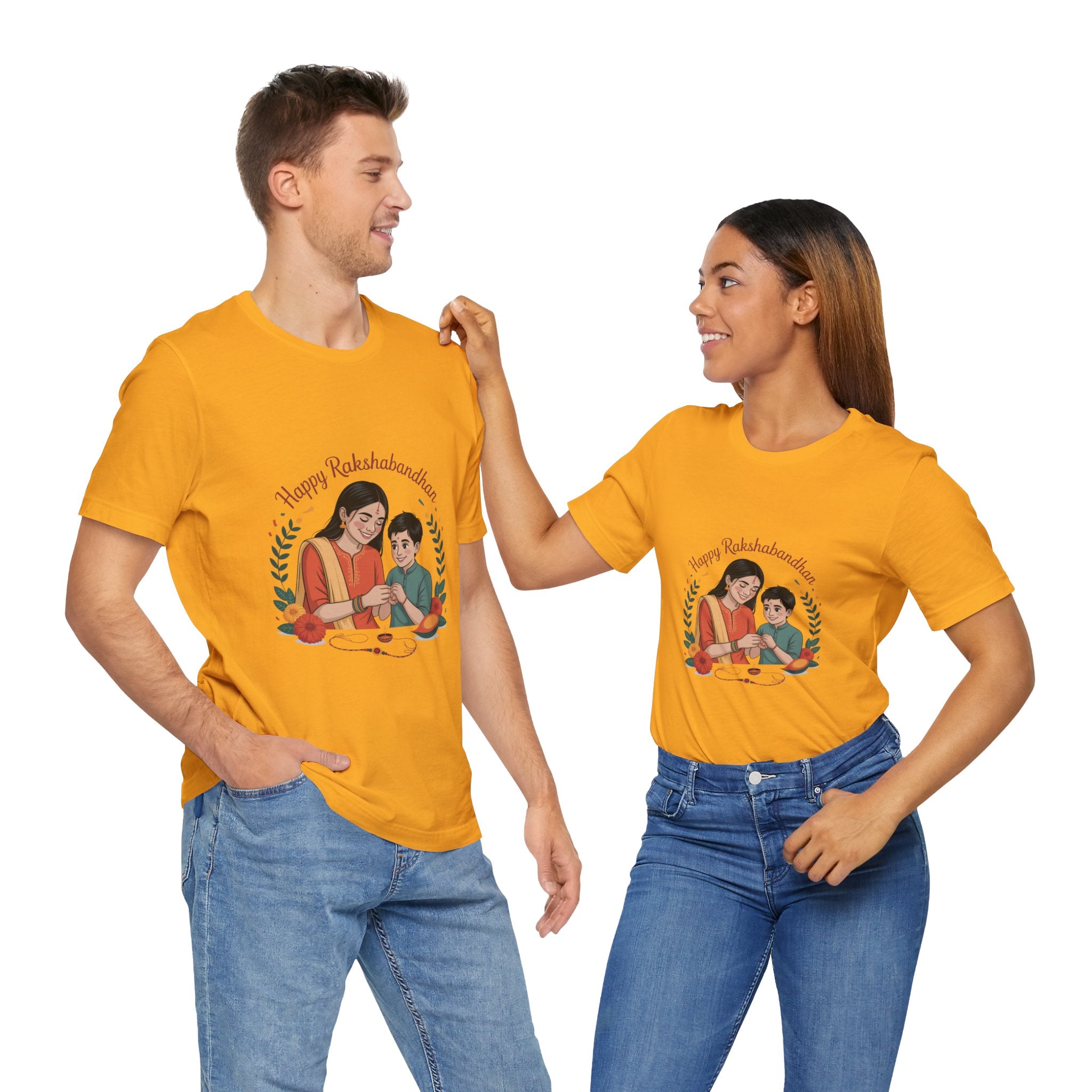 Rakshabandhan T-Shirt, Rakhi Gift for Brother Sister, Rakhi Celebration T-Shirt, Festive Wear