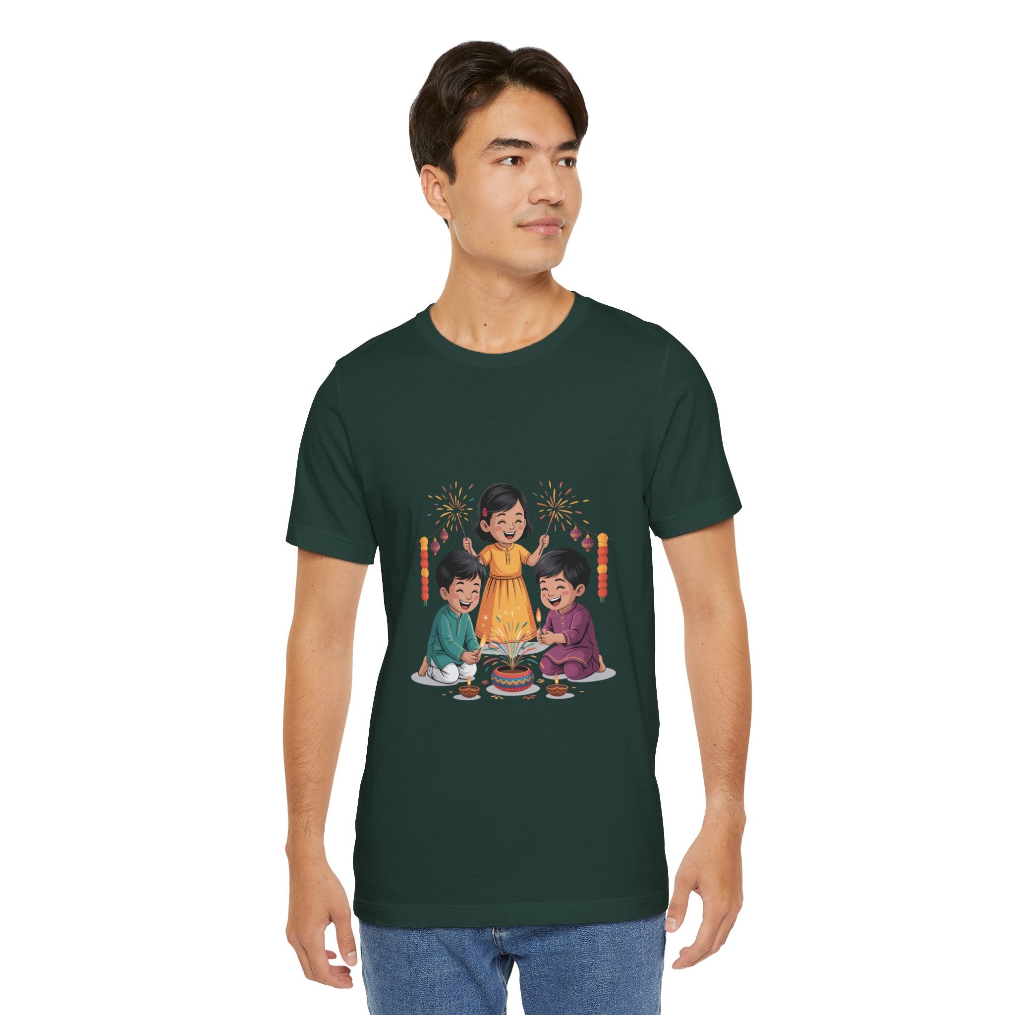 Diwali Festival T-Shirt, Festival of Lights Tee, Festive Wear Gift for Family & Friends