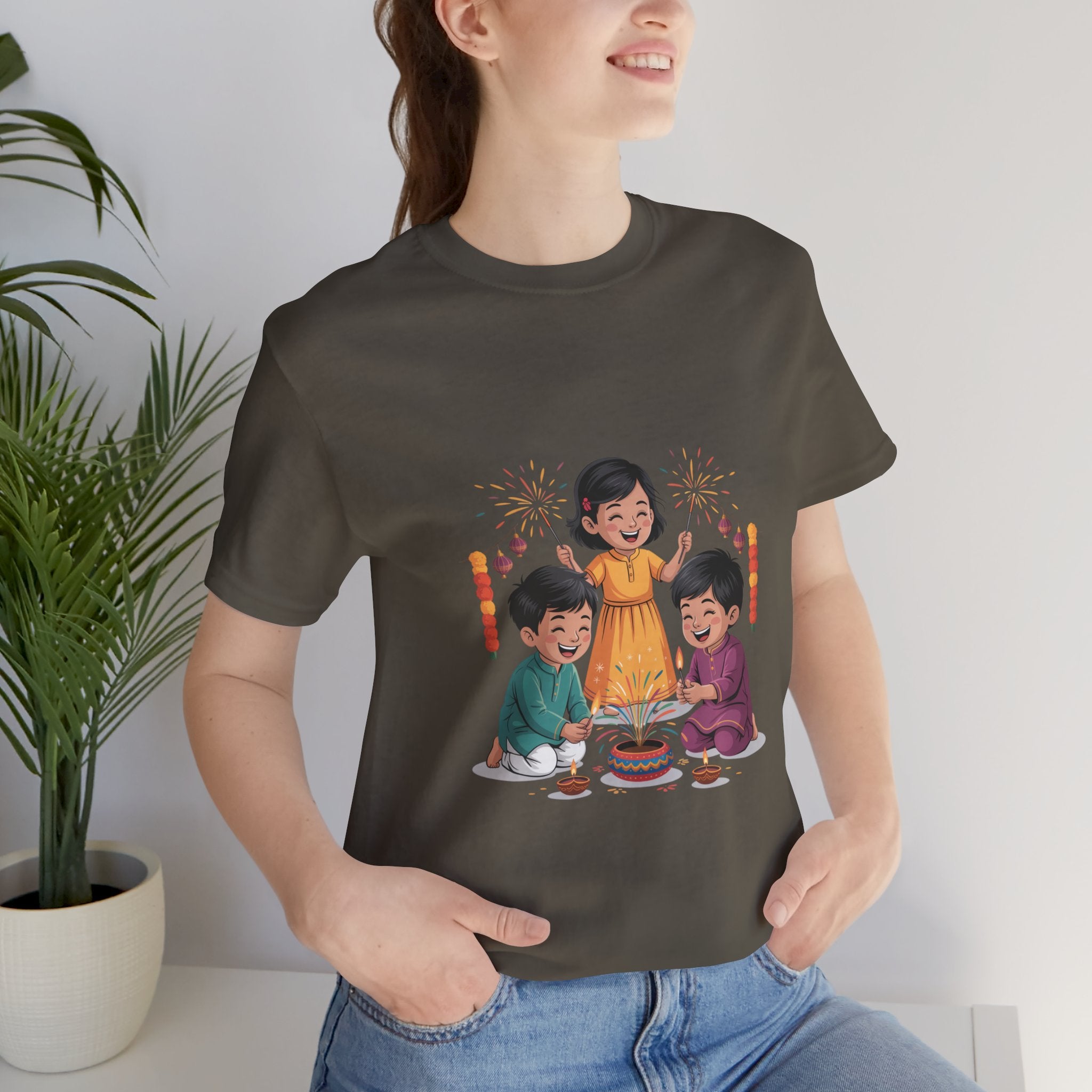 Diwali Festival T-Shirt, Festival of Lights Tee, Festive Wear Gift for Family & Friends