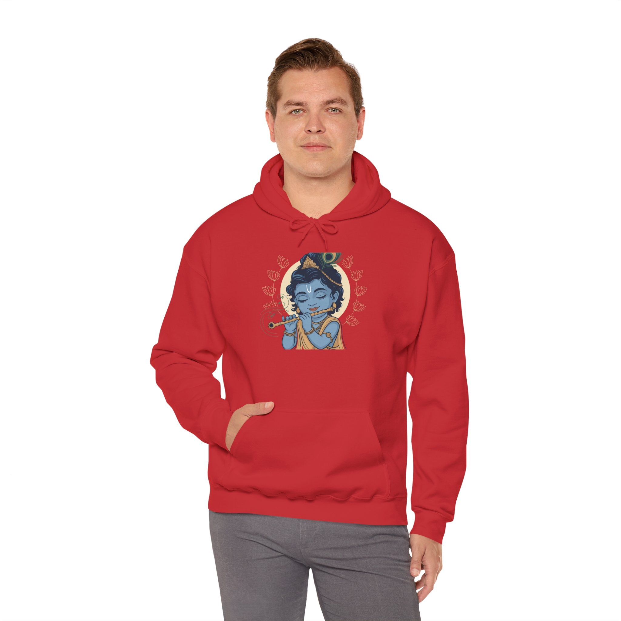 Krishna Janmashtami Hoodie, Lord Krishna Hoodie, Devotional Hoodie, Festive Celebration Wear